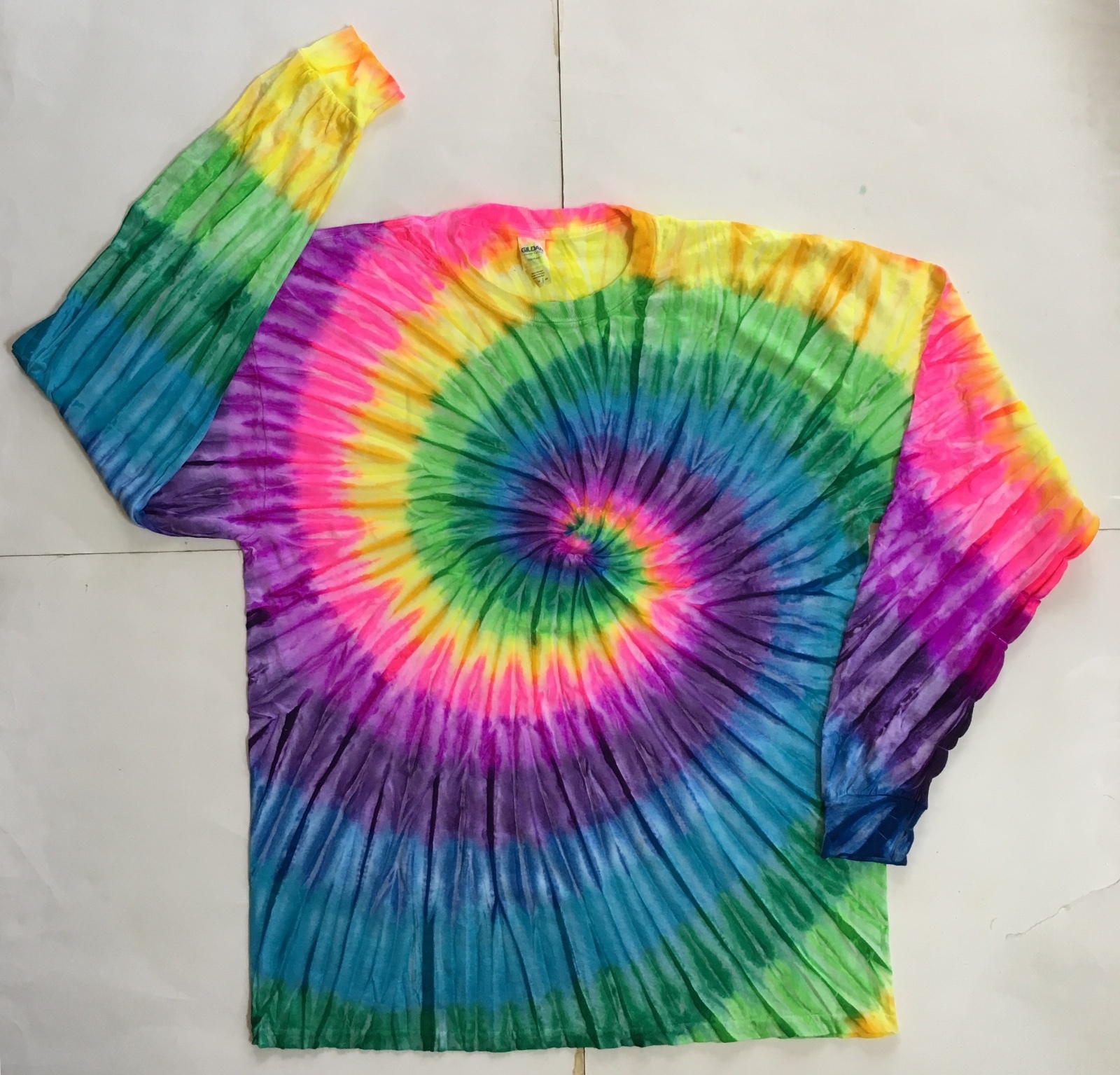 *New* 2XL – Sm Handmade Tie Dye, Classic Rainbow, Crew or V-Neck