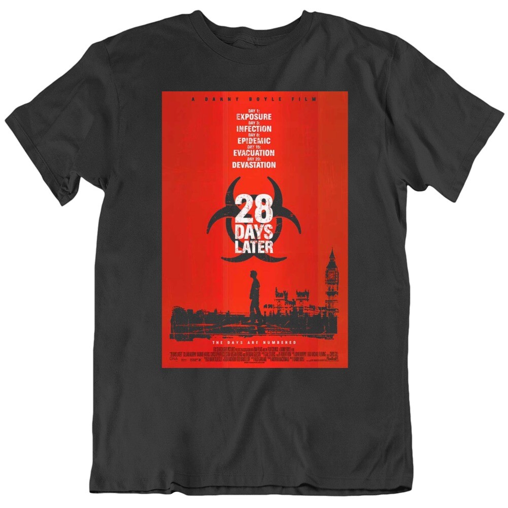 28 Days Later Movie Poster Fan T Shirt