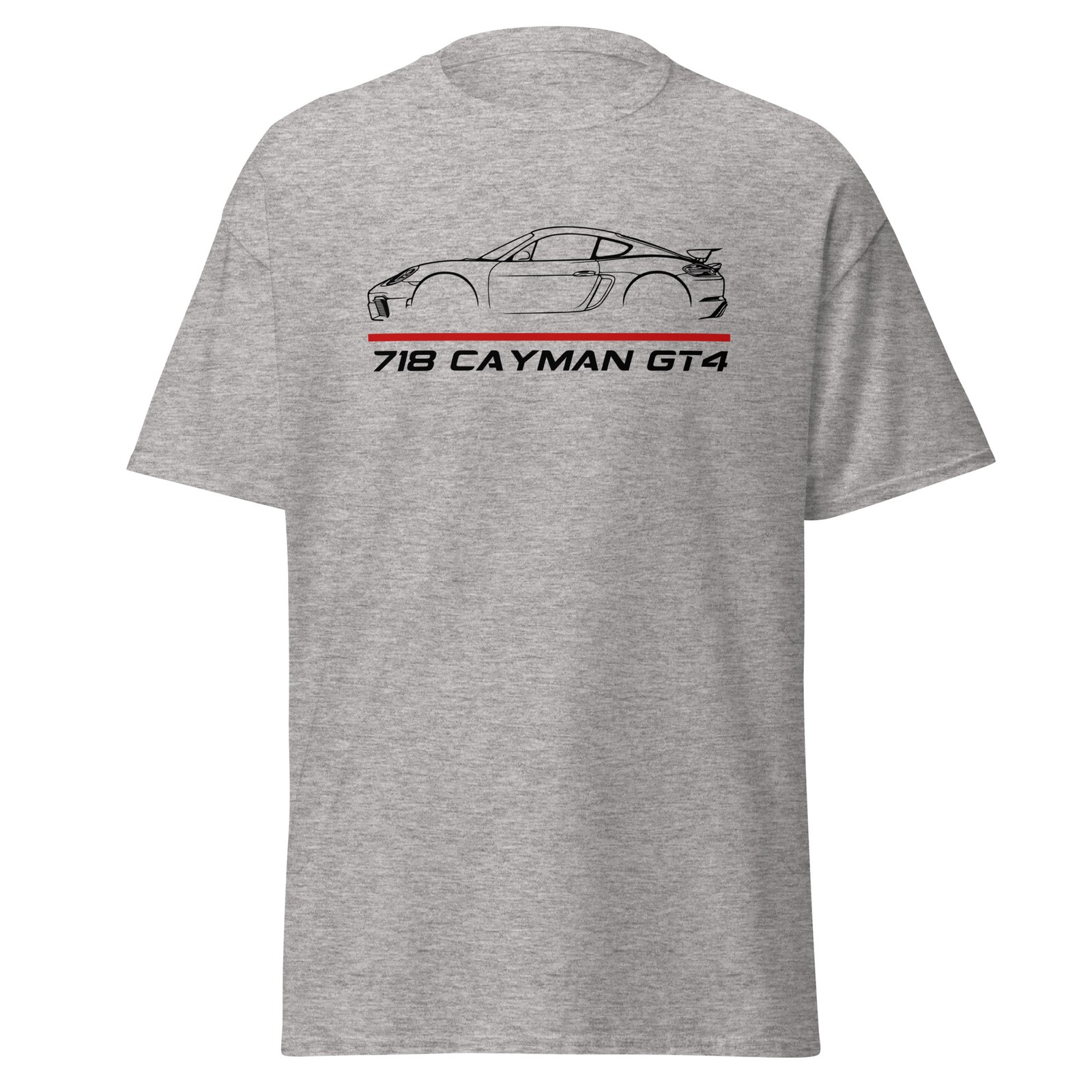 718 Cayman GT4 Flat Six Boxer Performance Graphic T-Shirt Gift