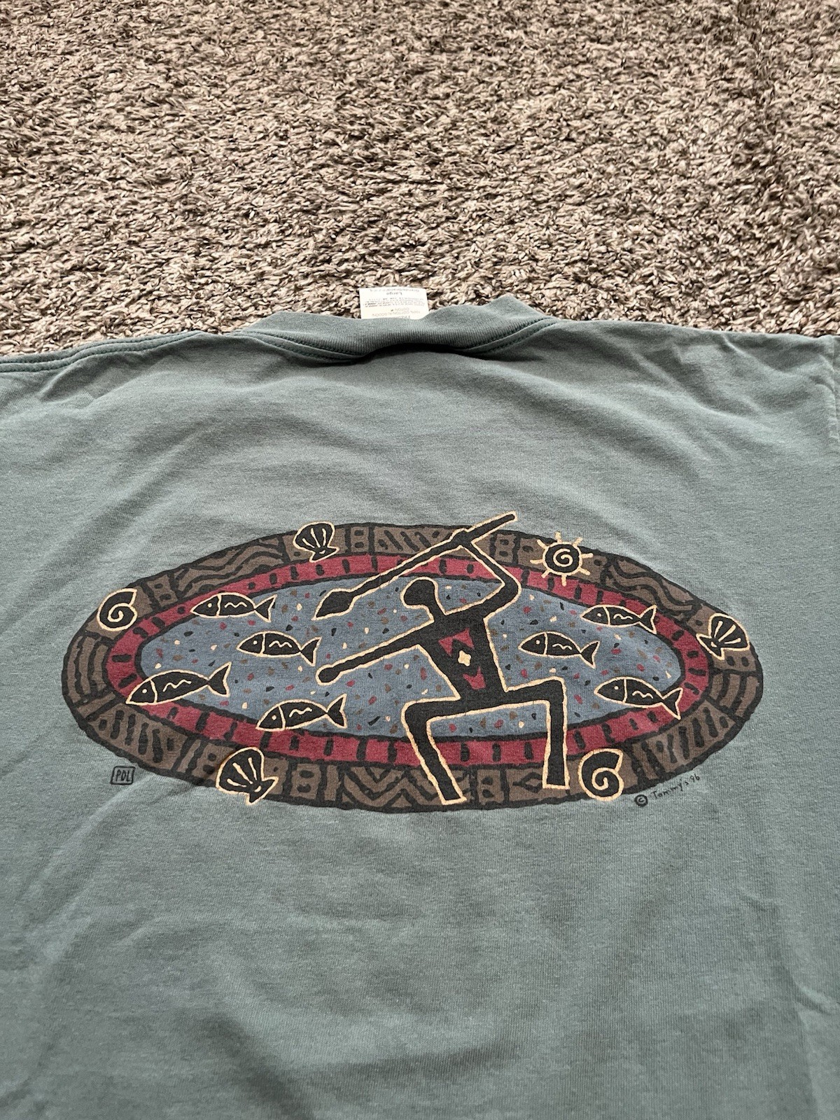 Vintage 90’s Made In USA Native American Inspired T Shirt Size Large Rare Vtg