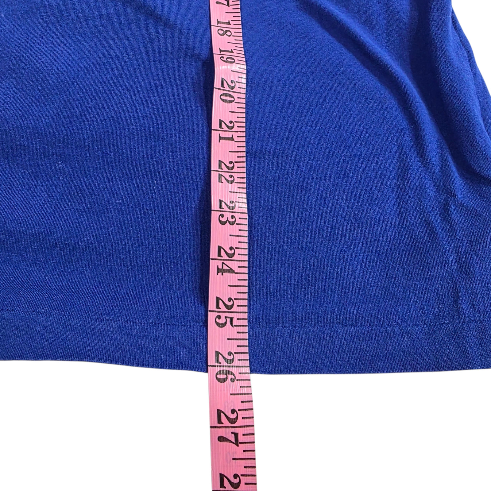 Polo Ralph Lauren T-Shirt Mens Large Blue Custom Slim Fit Crew Neck Long Sleeve