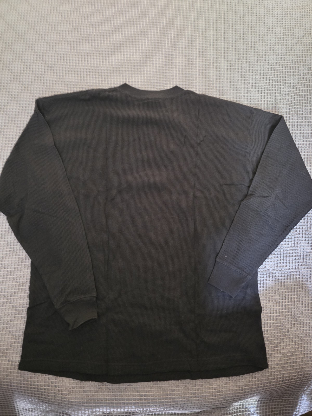 NWT Men Long Sleeve Vneck Waffle Knit Heattrapping Ribbed Cuff Thermal Shirt 2XL