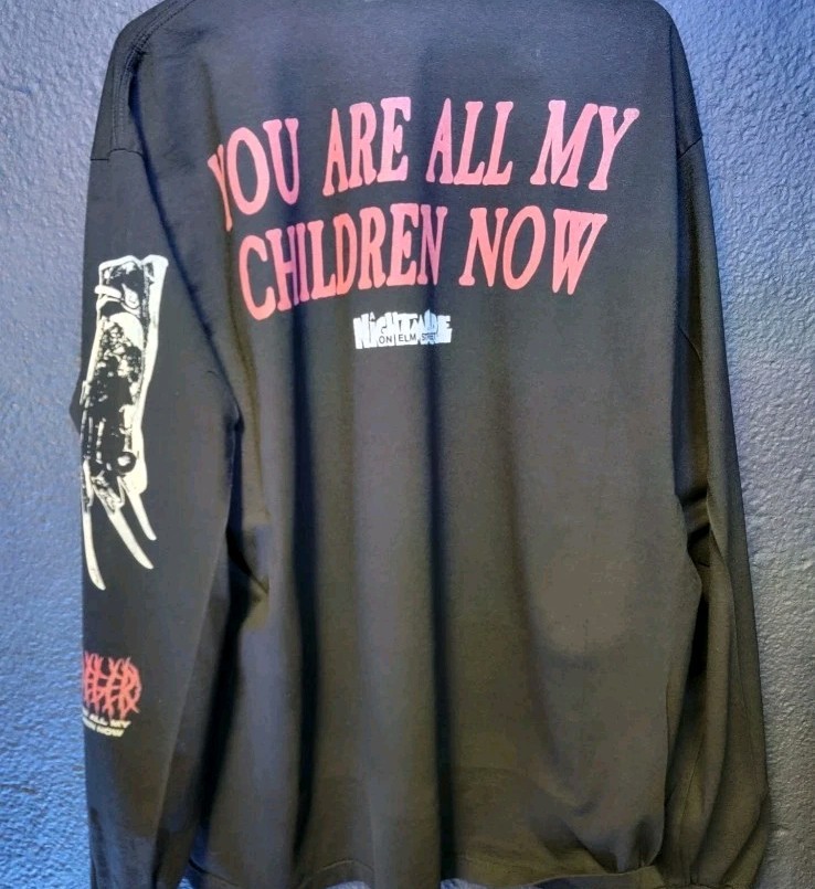 Freddy Krueger Nightmare Elm Street Long Sleeve Shirt Custom Multi-Print Shaka!!