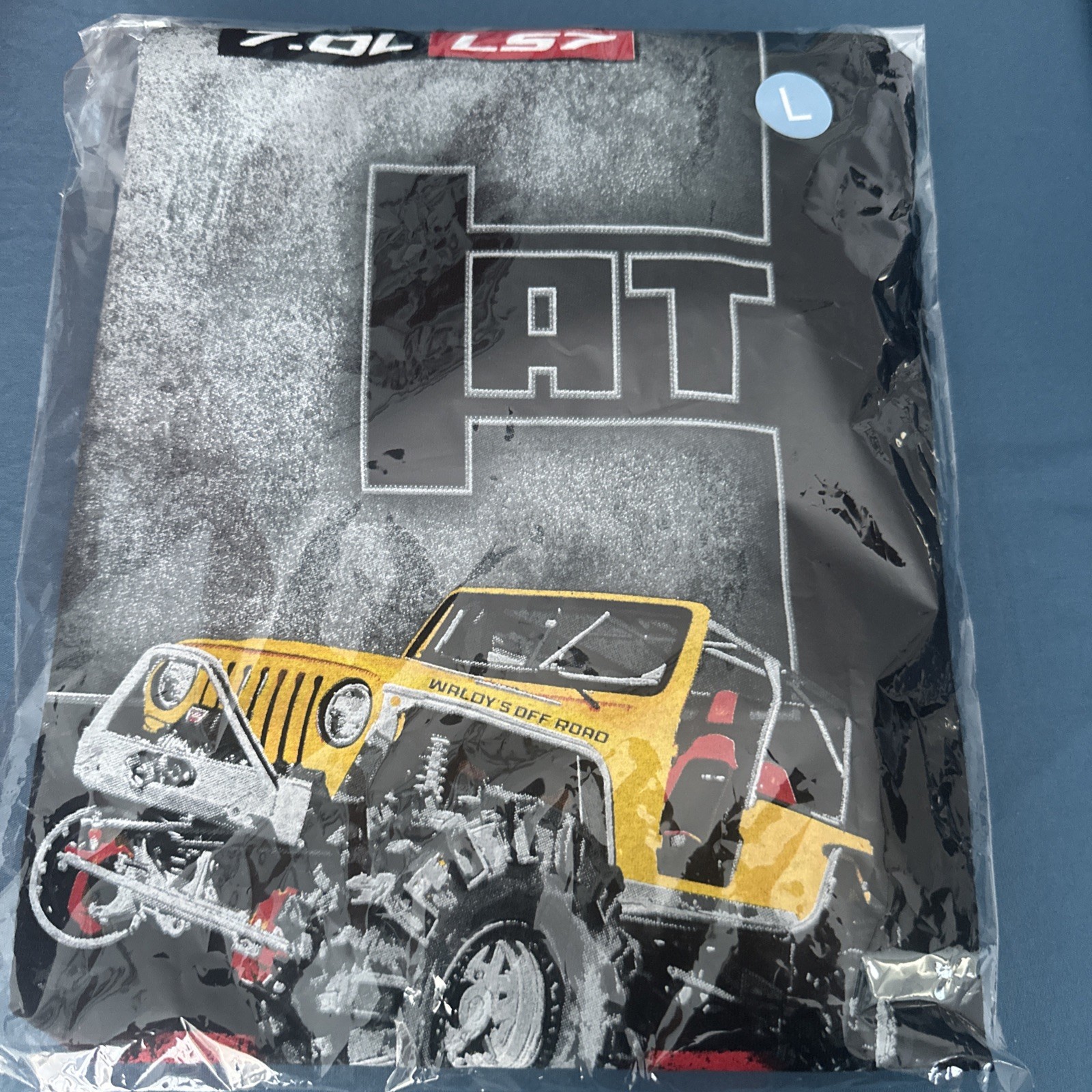 Waldy’s Off Road original Caterpillar 7.0L tshirt, size L