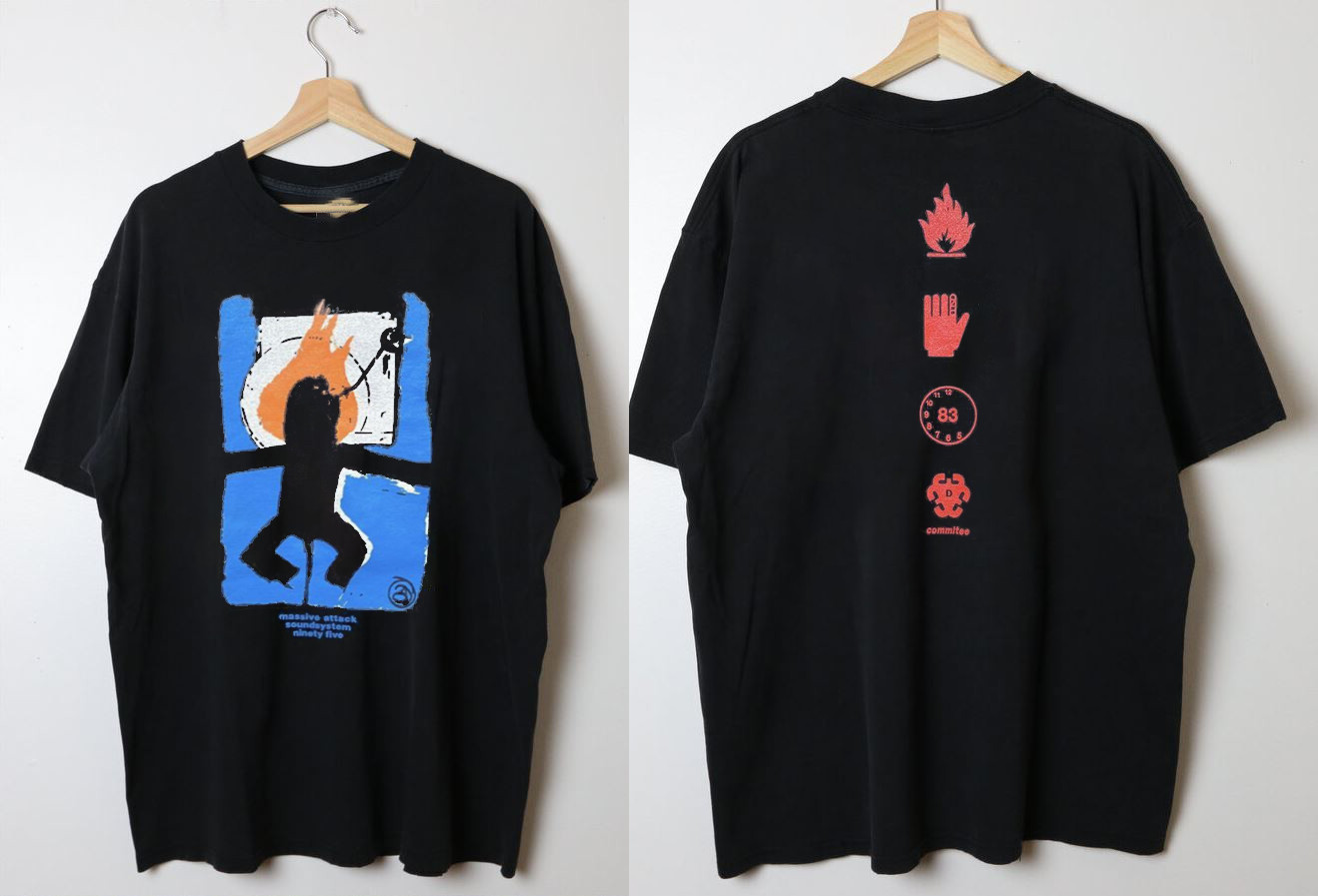 Double Sided MASSIVE ATTACK Band Unisex Shirt Adult Tee UB323
