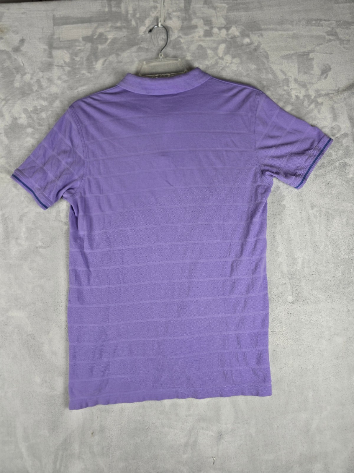 Psycho Bunny Shirt Mens 6 L Original Brand Purple Polo Orange and White Logo