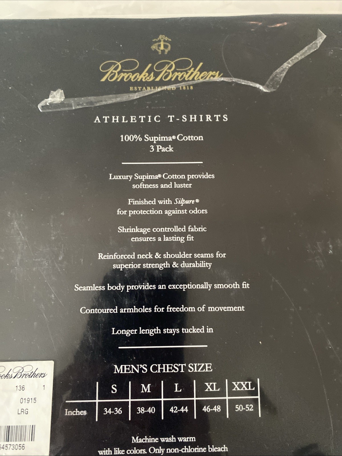 Brooks Brothers Athletic Supima Cotton Sleeveless T Shirts 2 Pack Med Ribbed