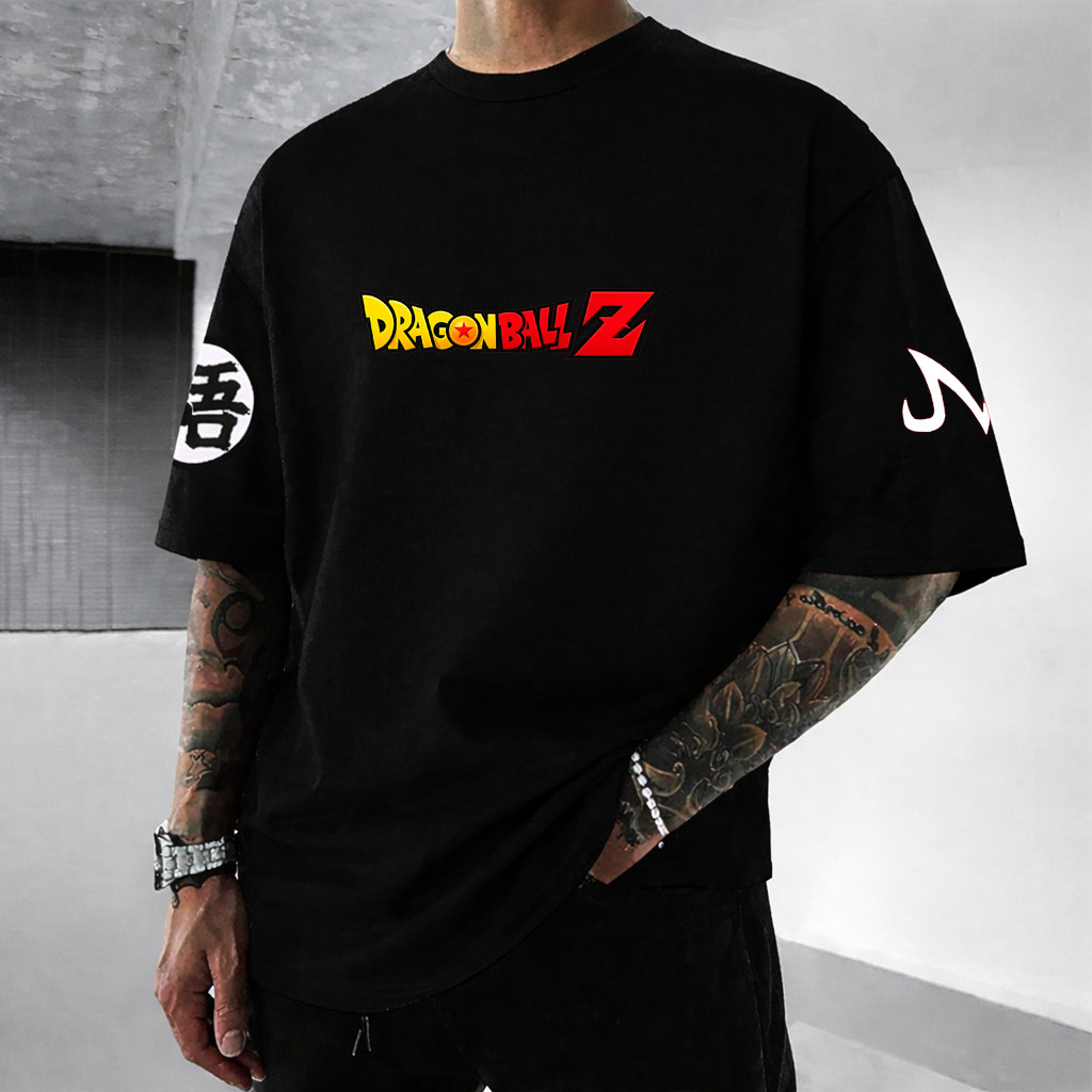 Unisex Anime Dragon Graphic Printed Oversized Cotton T-Shirt Summer Streetwear