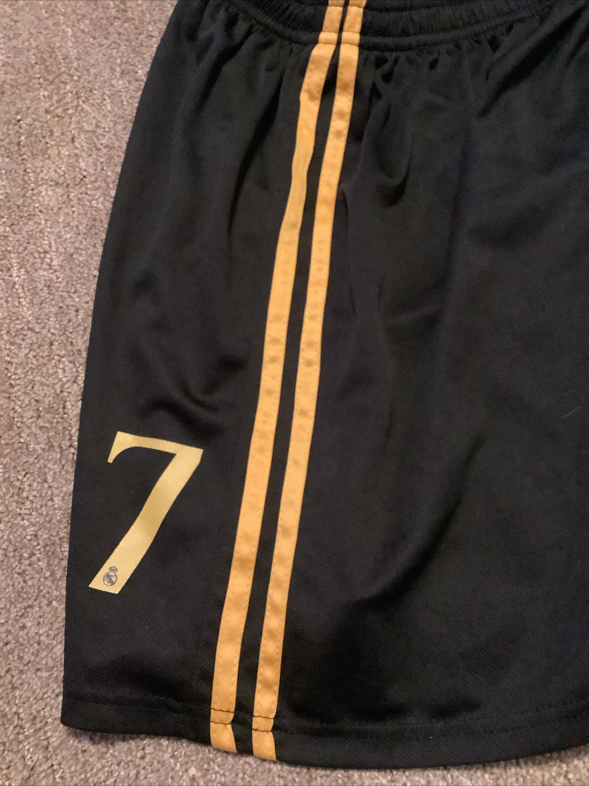 Vinicius Junior Number 7 Soccer Shorts Real Madrid Size 30 Youth