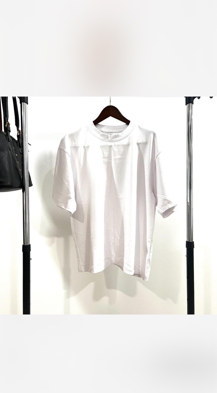 Hours Men’s White Solid Cropped Short Sleeve Crew Neck T-Shirt Size M