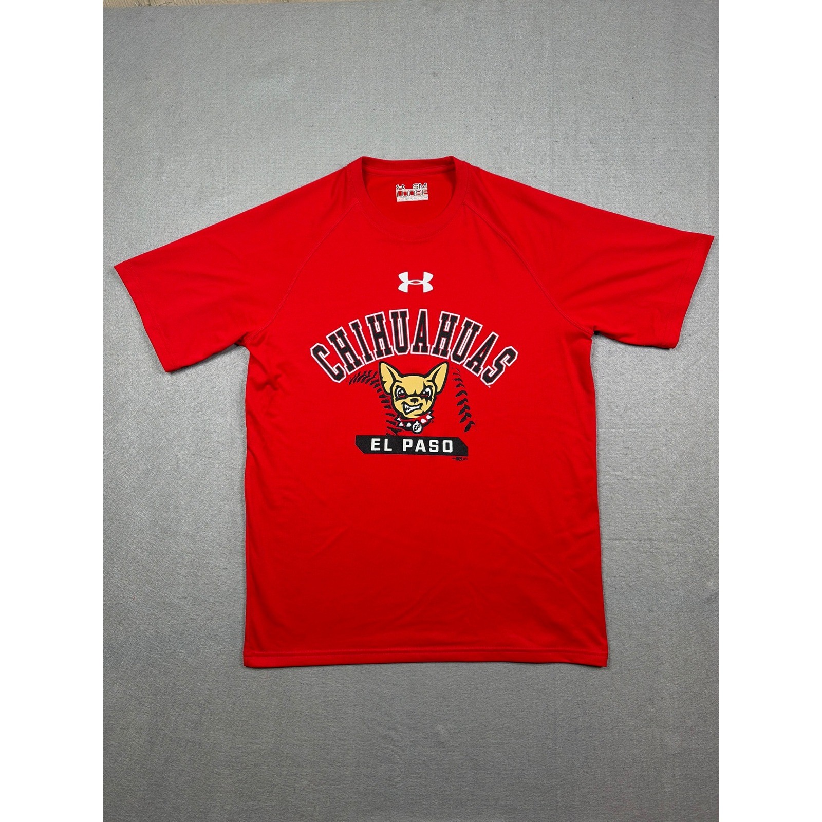 El Paso Chihuahuas Minor AAA Baseball Mens Small Under Armour HeatGear T-Shirt