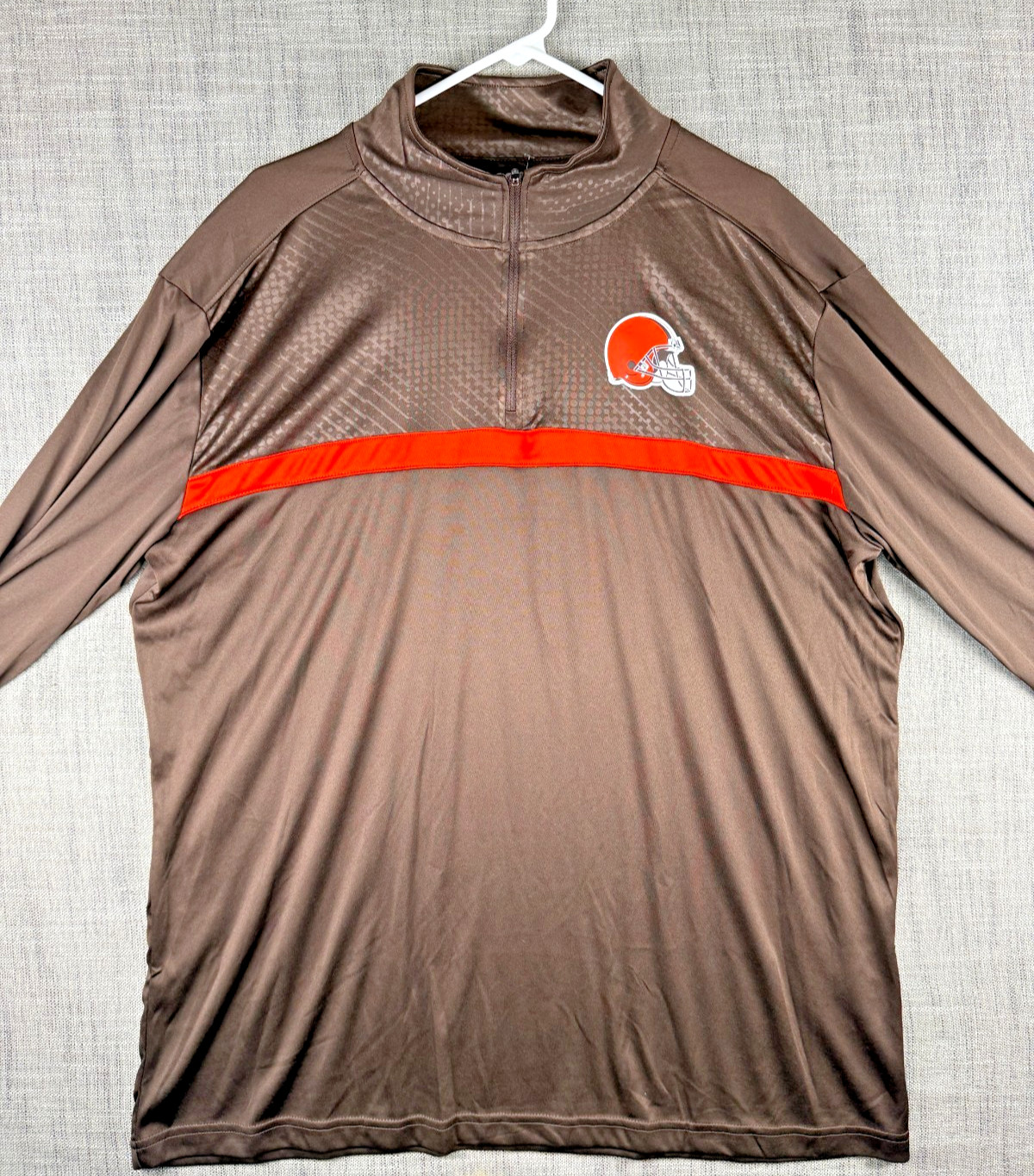 Size 2XL – Cleveland Browns Lightweight Quarter-Zip Crewneck Long Sleeve Shirt