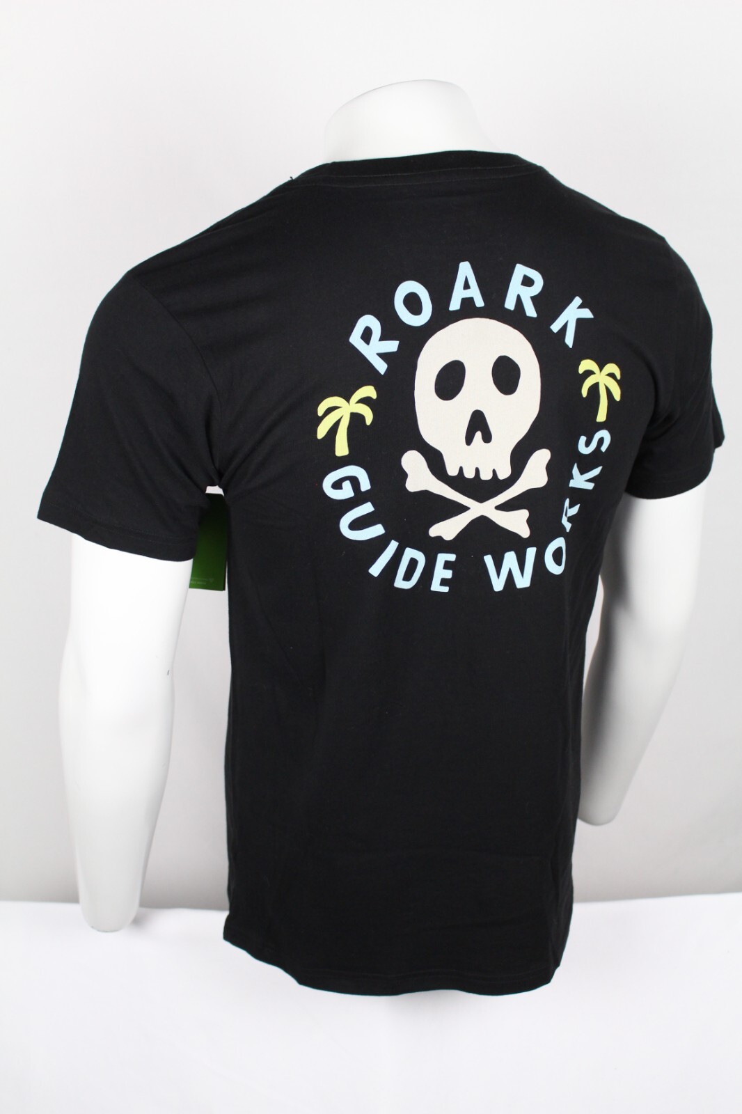 Roark Men’s T Shirt Guideworks Skull Short Sleeve Staple Organic Black RT1176