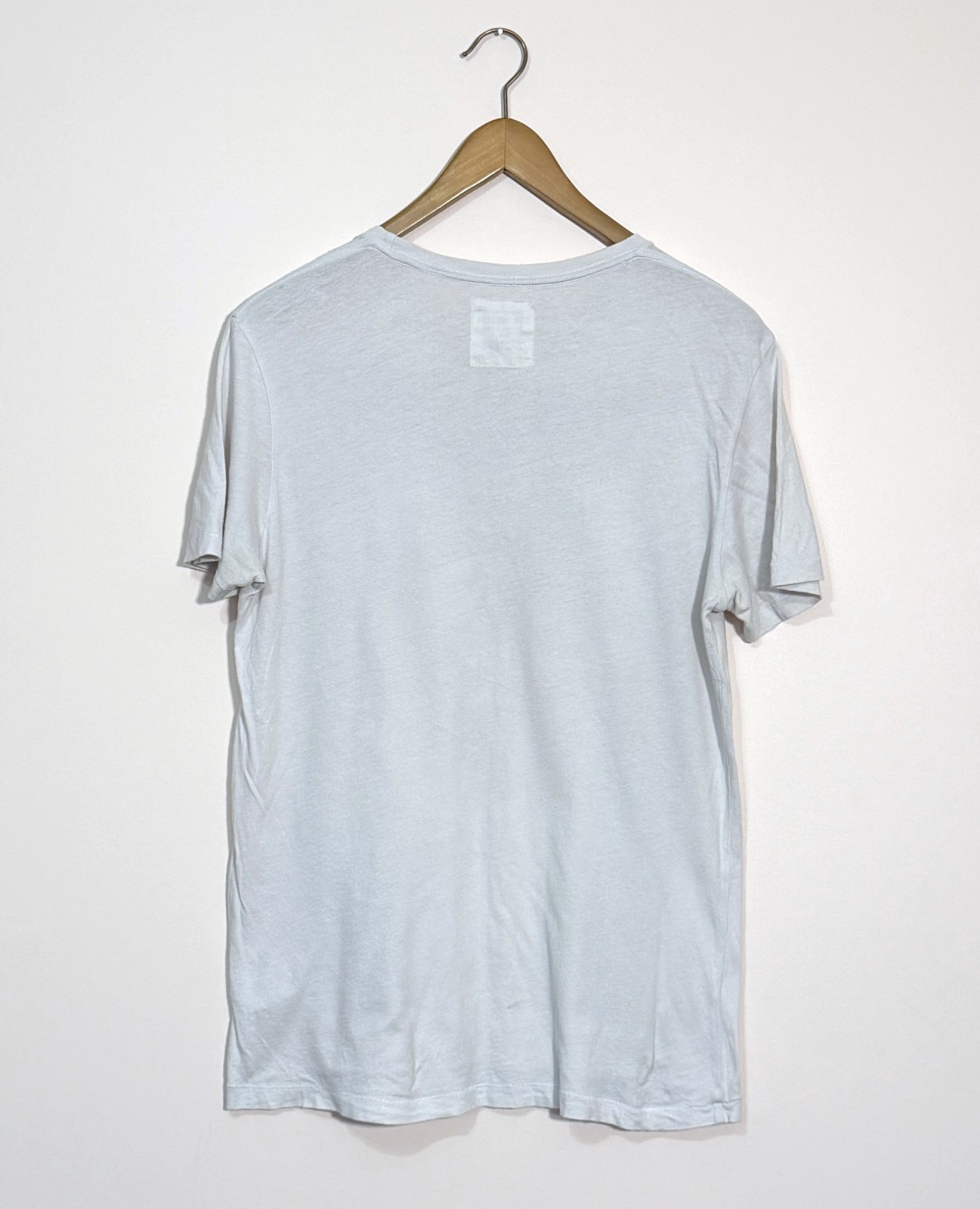 AllSaints Vintage Mens BLEEDING RAMSKULL Crew Neck T Shirt MEDIUM Grey Biker Tee