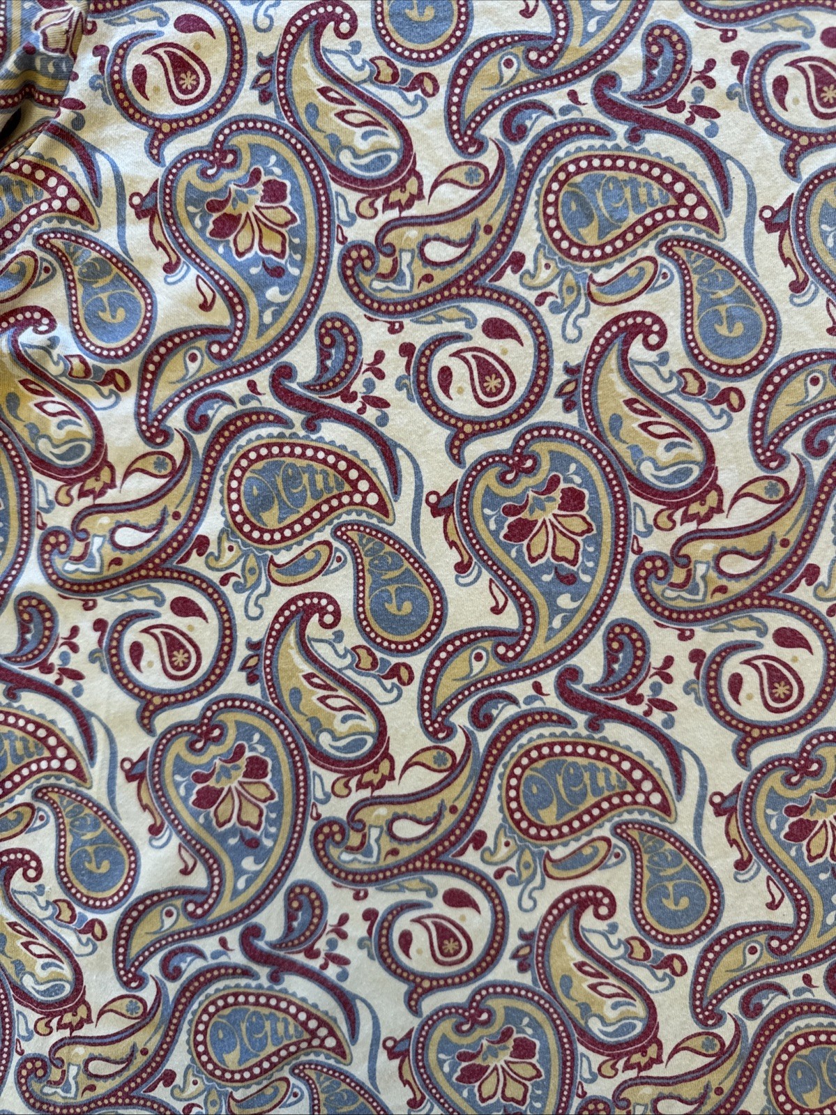 Pretty Green L Multicoloured Paisley Pattern Pocket T Shirt