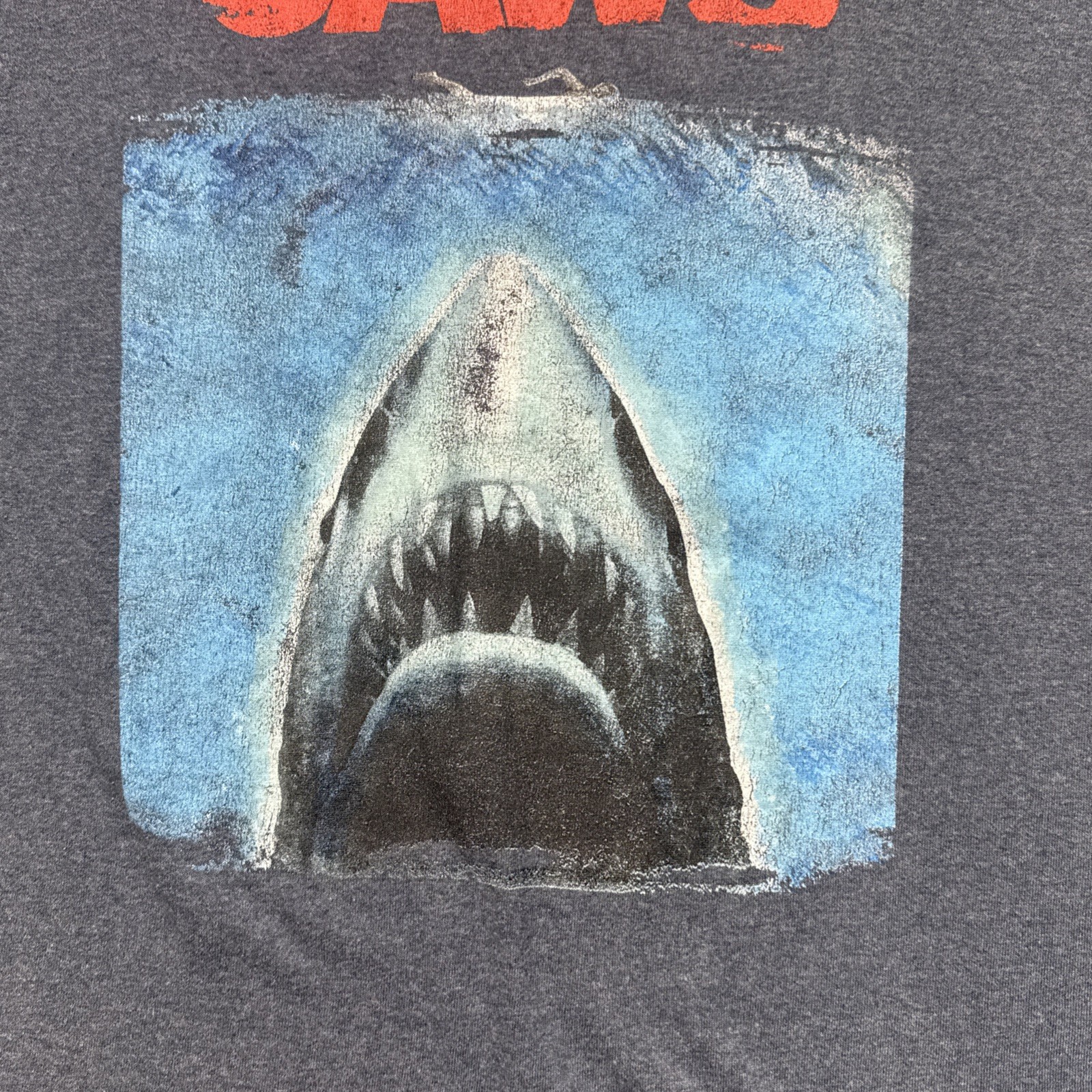 Jaws Movie T-Shirt Men’s 2XL Big & Tall – Horror Fan Retro Shark – Free Shipping