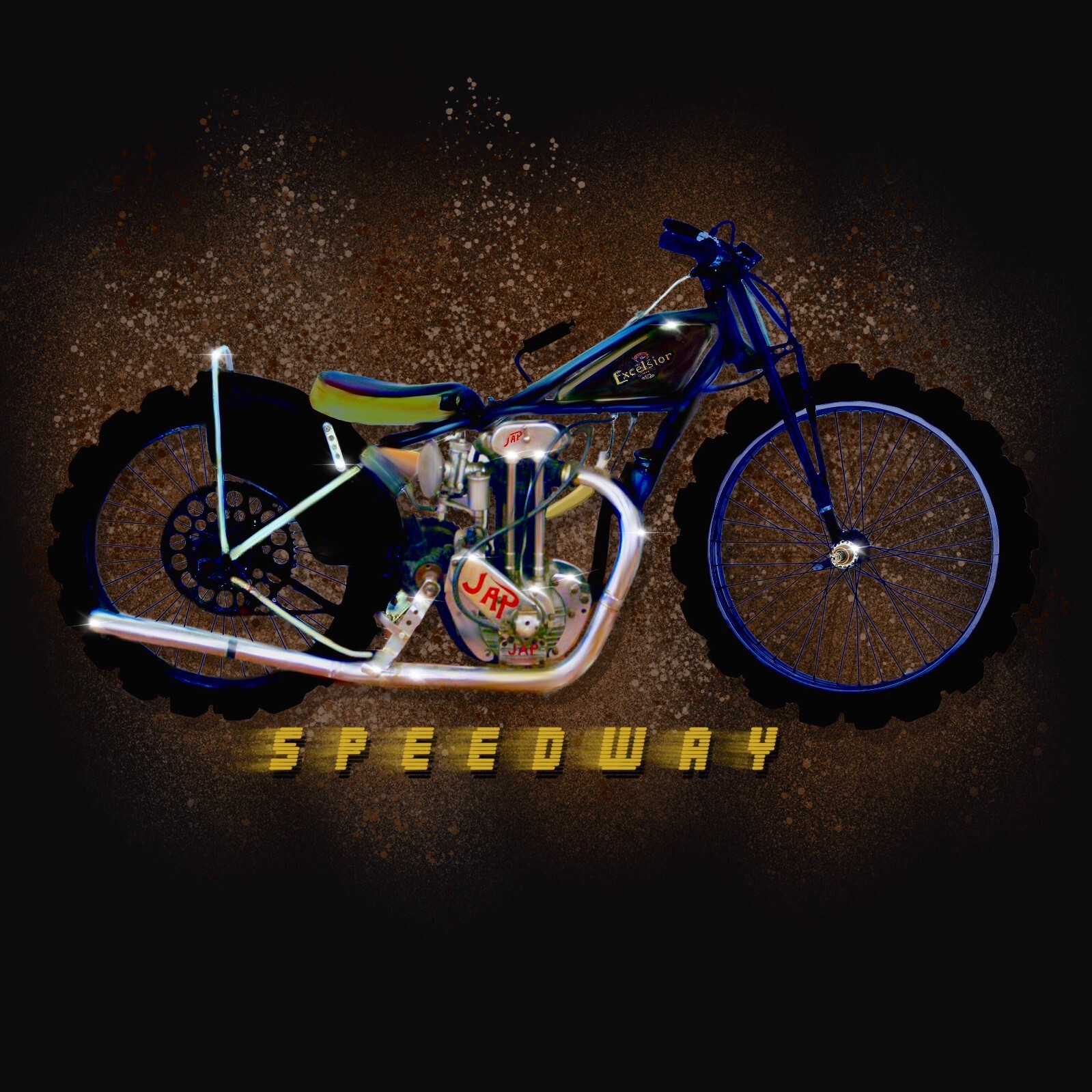 MotorManiac Designed Motorcycle Speedway Unisex Soft style Tshirt Made to Order