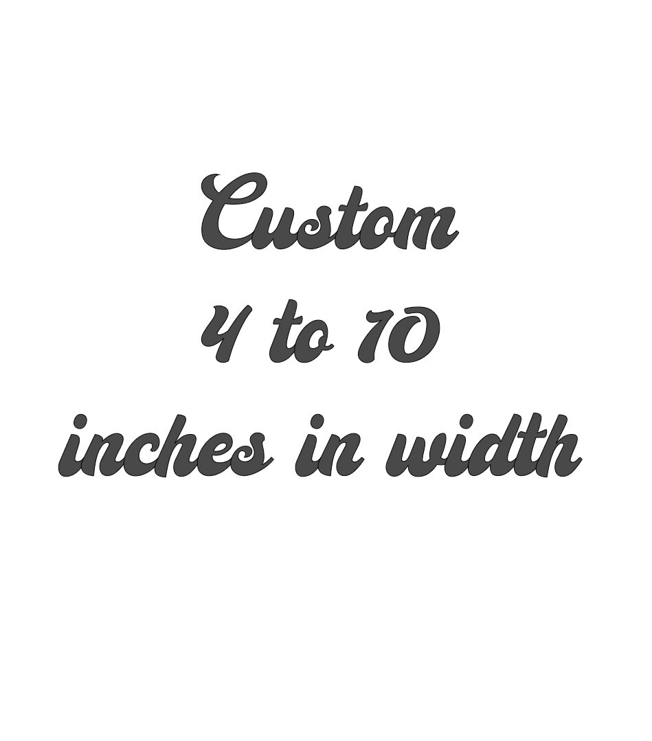 CHOOSE 4″ TO 10″ CUSTOM Iron On Decal / FREE SHIPPING in the US DIY