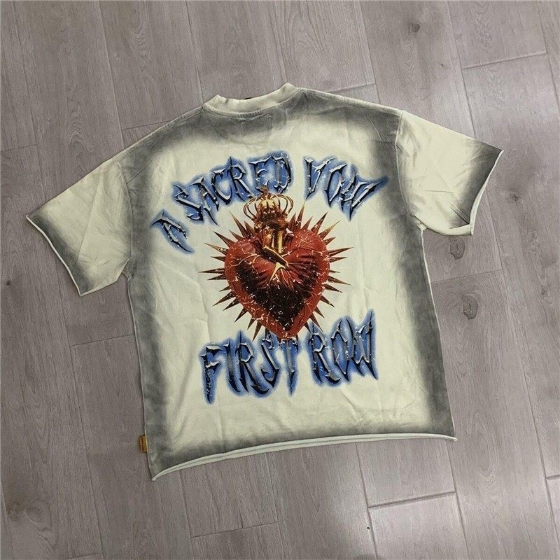 First Row offers vintage washed and beaded t-shirts in a relaxed and casual