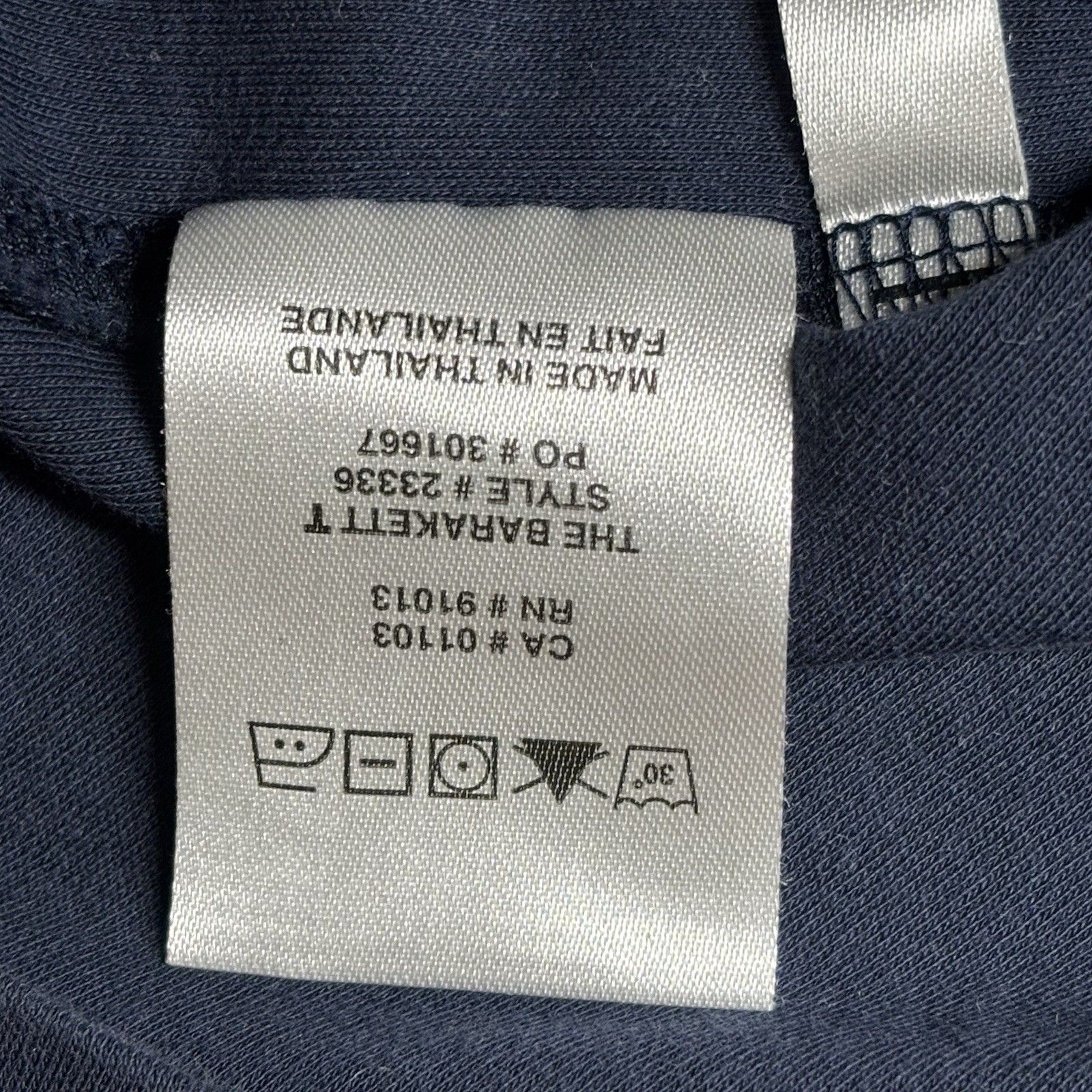 ROBERT BARAKETT Men’s Size L T-Shirt 100% Pima Cotton Soft Blue Night Crew Neck