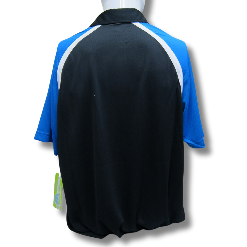 Mopar Logo Polyester Dry-Wicking Black/Blue Polo Shirt Official Licensed