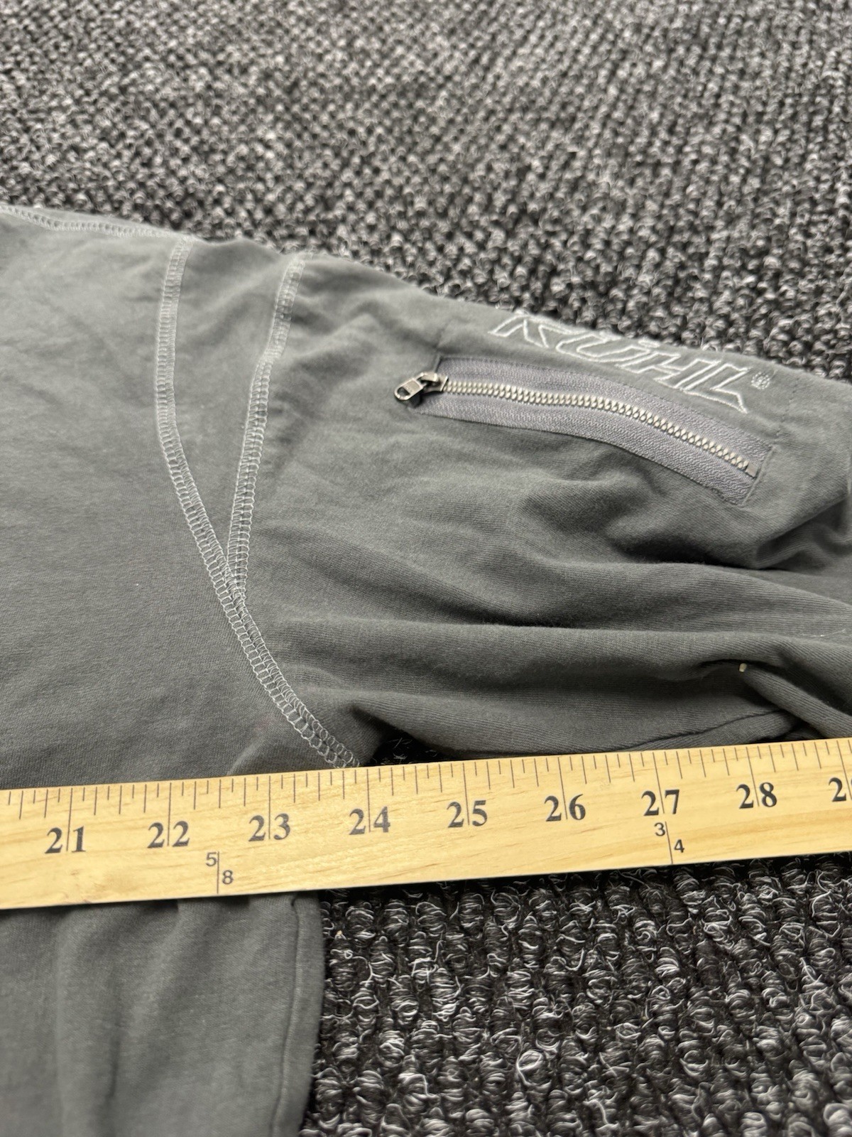 Kuhl Kommando Shirt Mens XL Gray Wildfibre Organic Cotton Hiking Outdoor