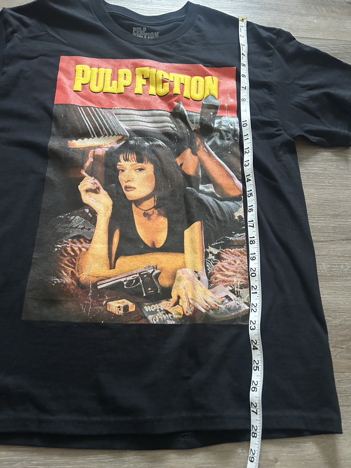 Pulp Fiction Men’s Large Black Graphic Shirt Miramax 2025 Modern Movie Tee