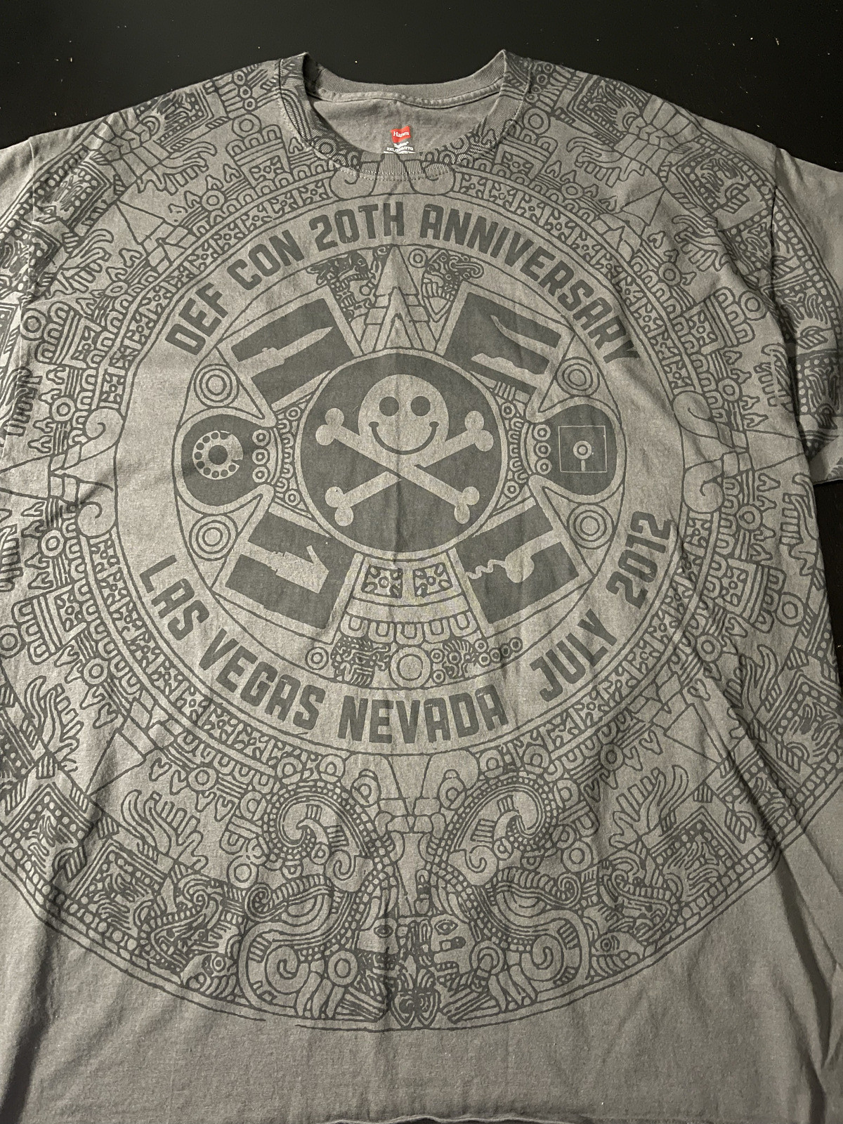 DEFCON AOP 20th Anniversary 2012 Las Vegas Nevada T-Shirt, Size: 2XL XXL
