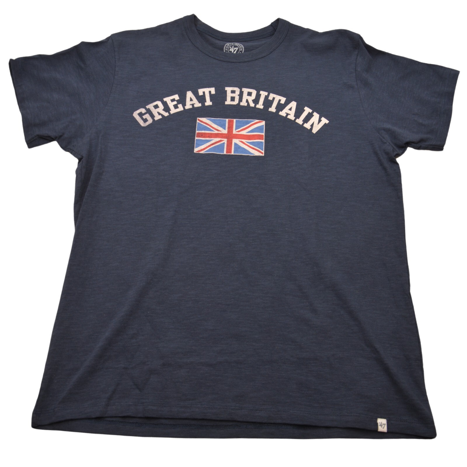 ’47 Great Britain Blue Union Jack Flag Men’s Soft Feel Cotton T-Shirt