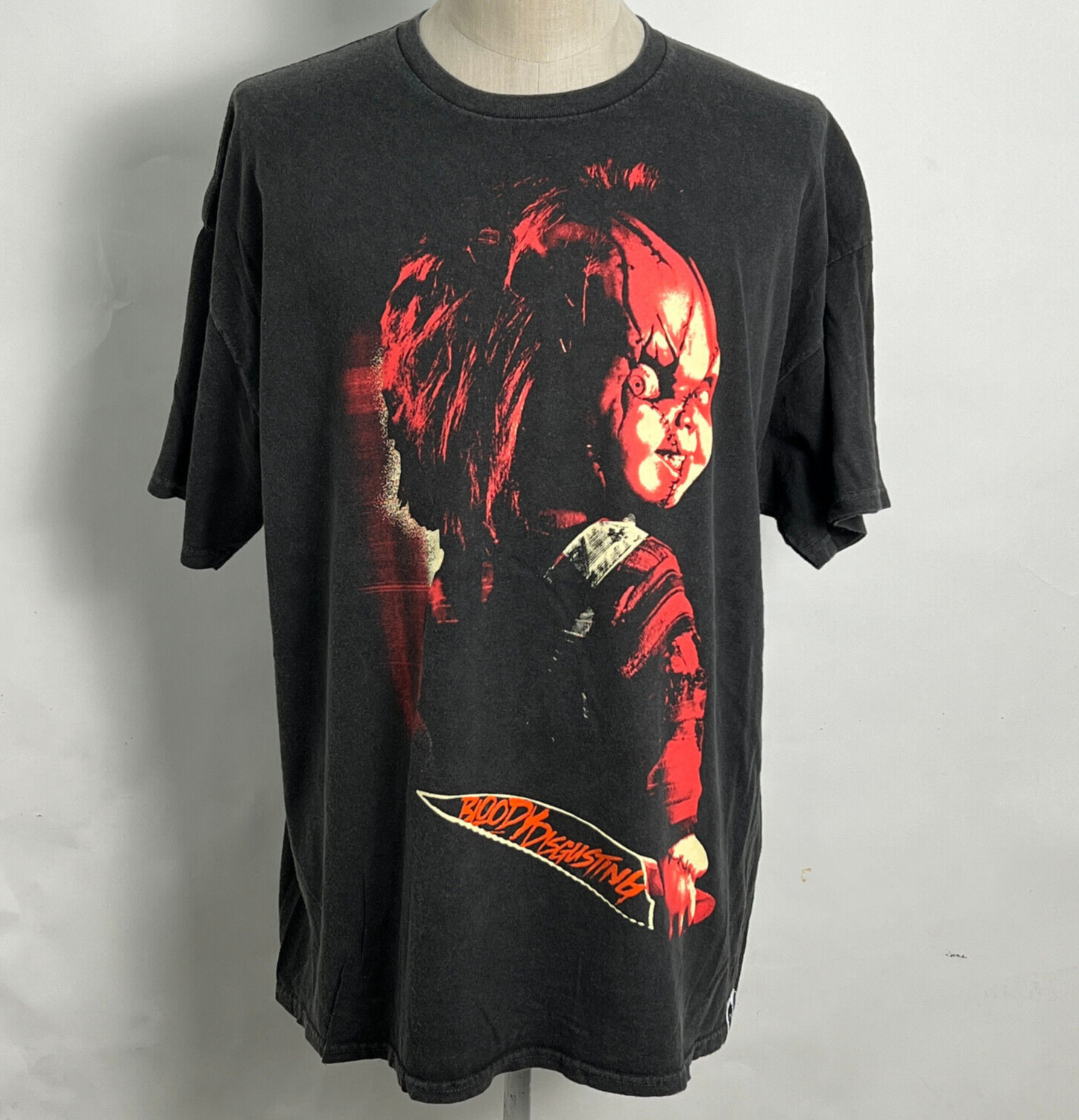Bloody Disgusting Men’s T-Shirt Chucky Mineral Black Size M NEW Child’s Play