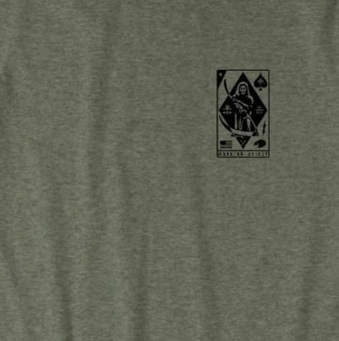 Howitzer Men’s “DEATH DEALER” short sleeve green warrior spirit T-shirt NWT