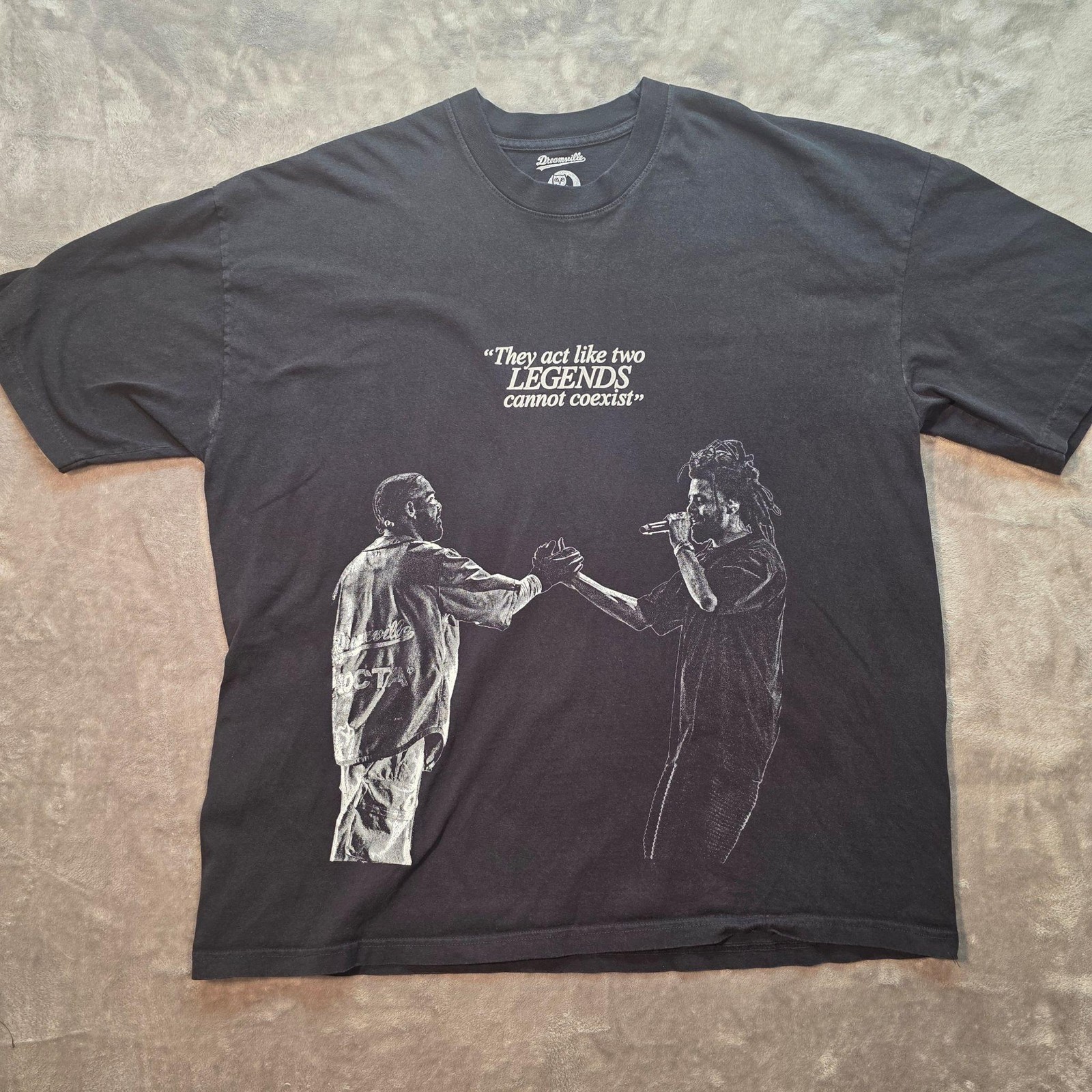 Dreamville Shirt Mens 2XL Black Drake Related Big As The What Tour T-Shirt