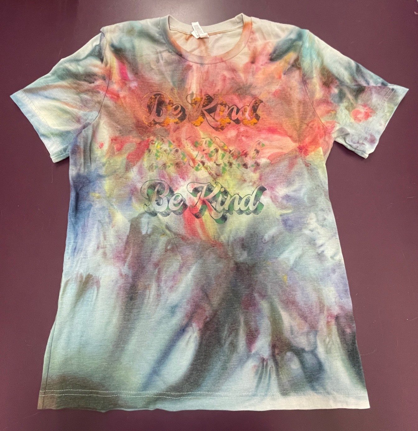 Tie Dye T-shirt by Bigg Bonez Redooduds Clothing Line Ice Dye w/ Sublimation Lg