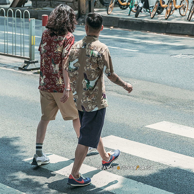 NON STOCK Japanese Camp Shirt Old Fashion Summer Men’s Short Sleeve Shirts