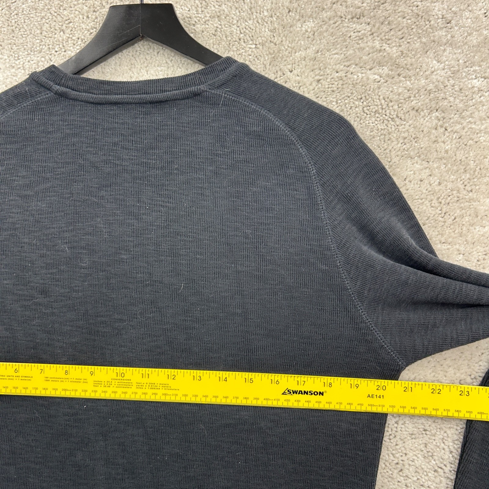 Eddie Bauer Shirt Mens Size Medium Long Sleeve Pullover Cotton Poly Blend Ribbed