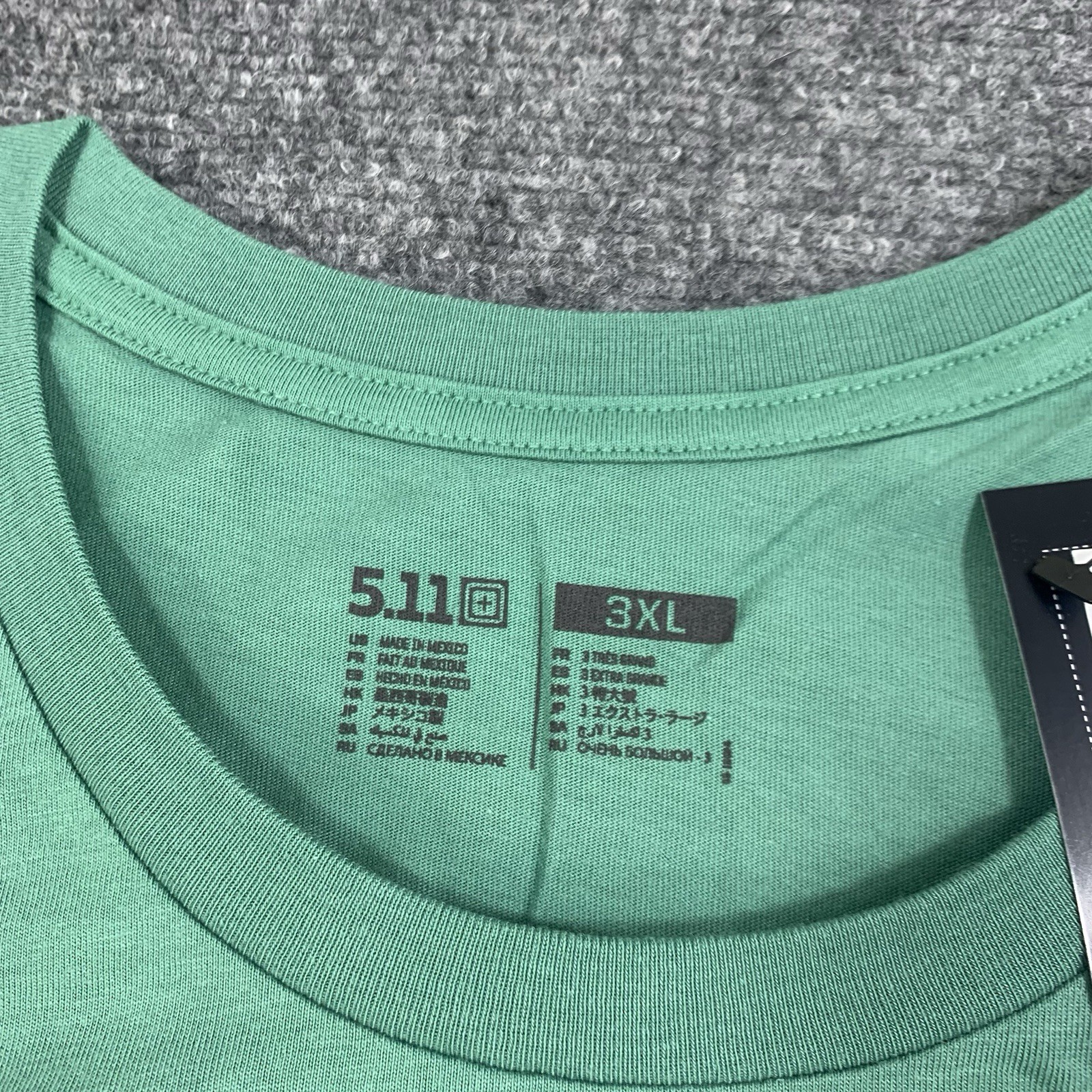5.11 Tactical Shirt Mens 3XL Green Graphic Print Long Sleeve Crew Neck NWT