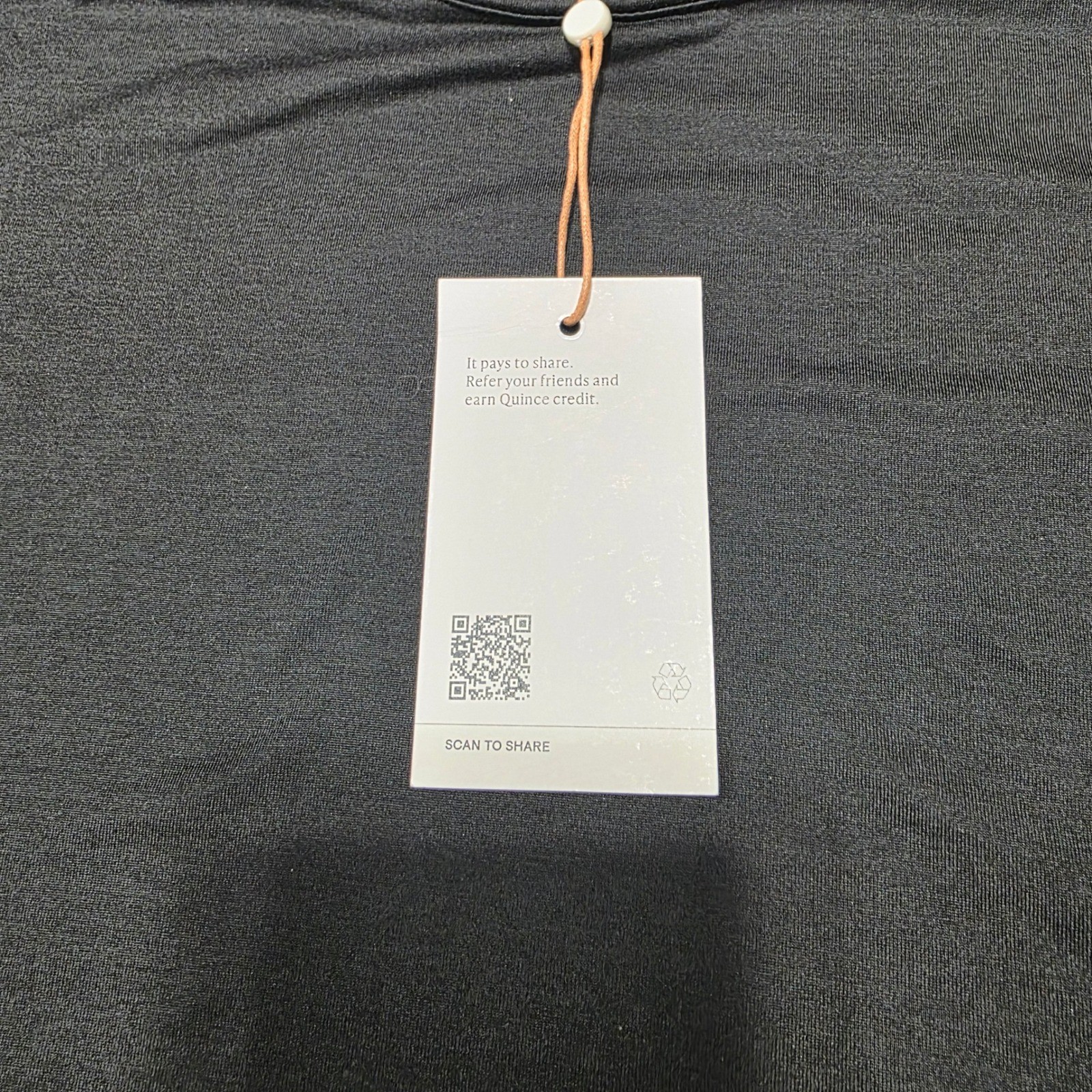 Quince Mens Performance Tee Gray Medium New With Tags Short Sleeve Crew Neck
