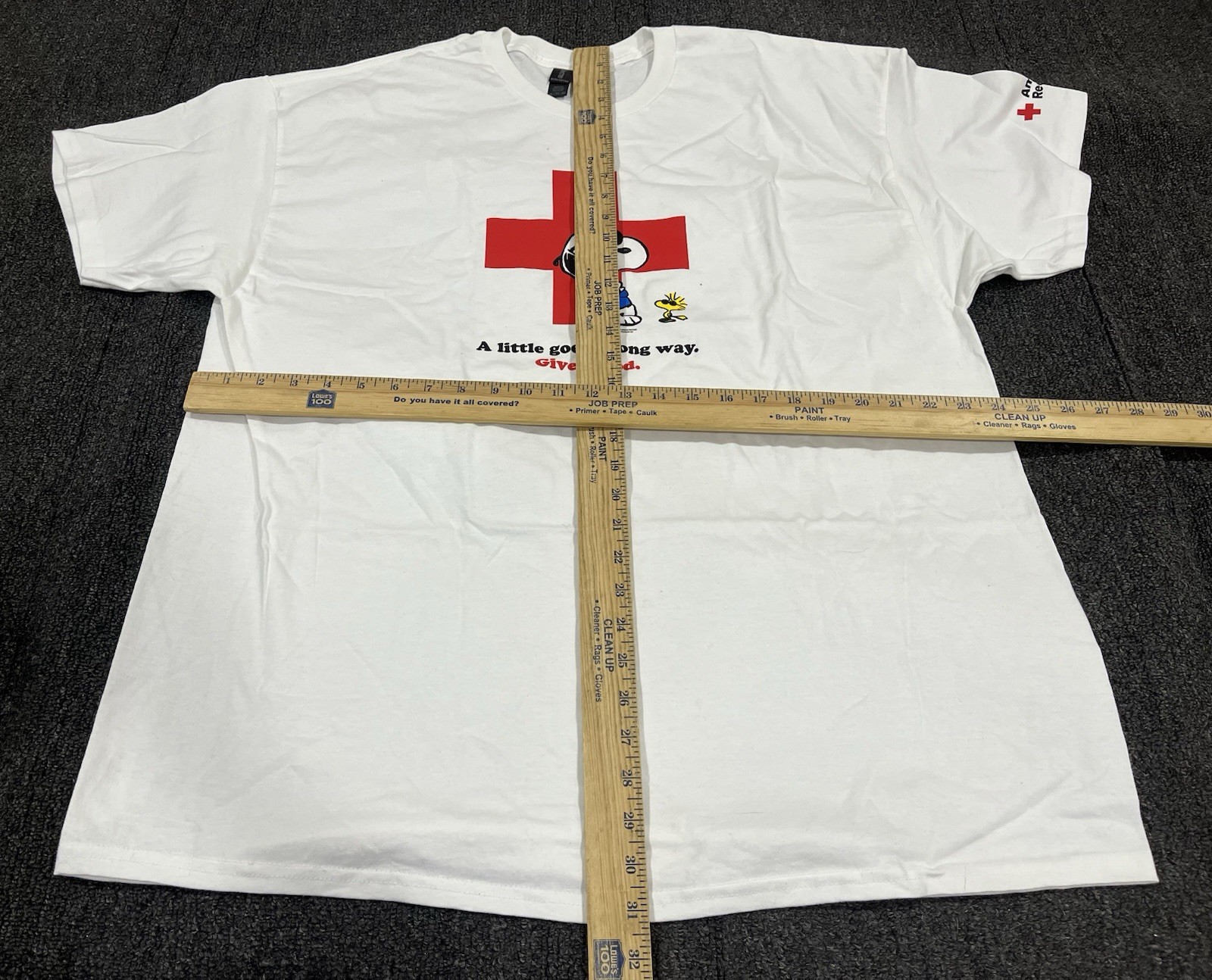 American Red Cross Snoopy Joe Cool Give Blood White T-Shirt Mens Size 2XL
