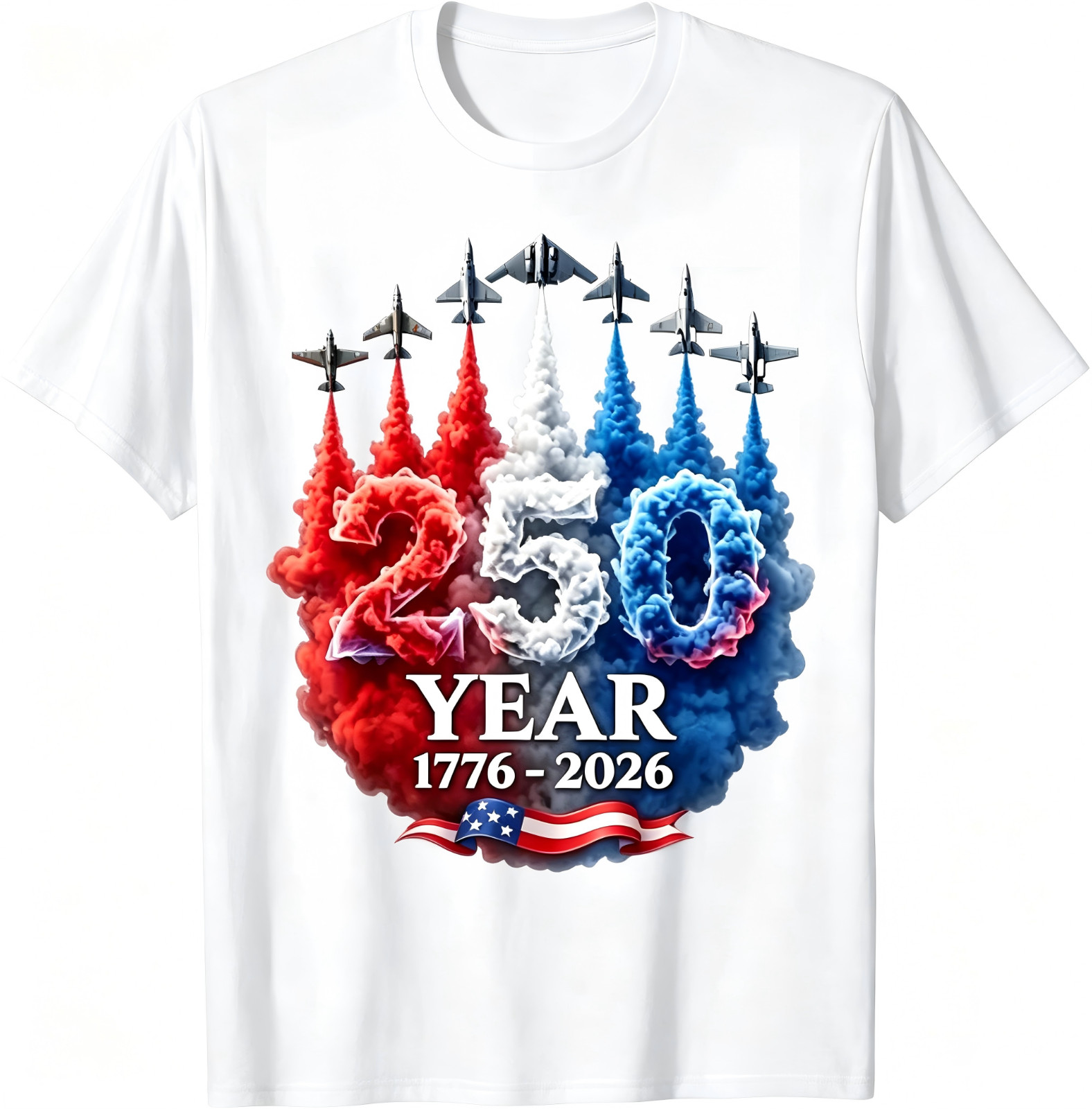 250 Years 1776 2026 American Flag Shirt, 250th USA Patriotic 4th of July Shirt