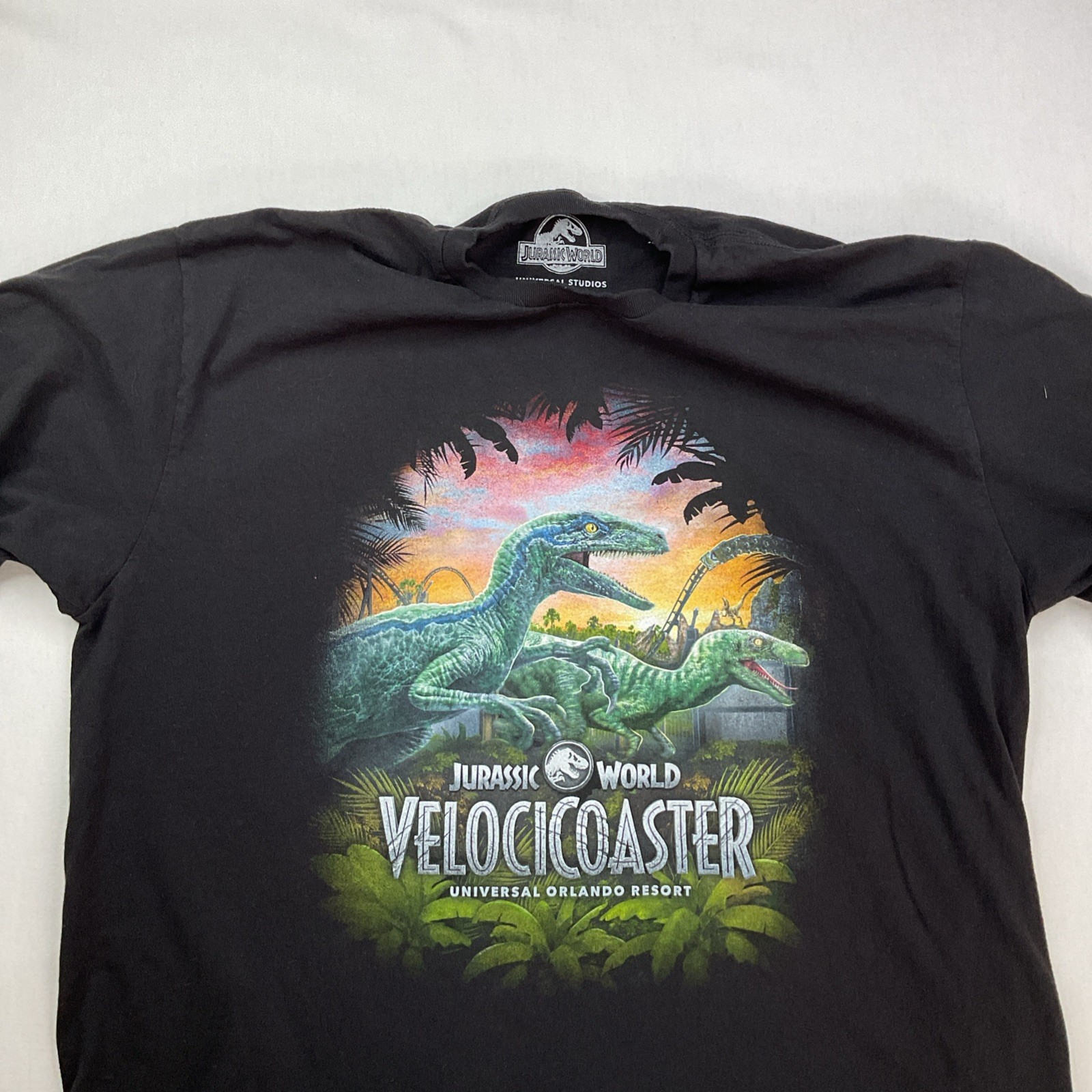Universal Studios Jurassic World T-Shirt Sz XL VelociCoaster Grand Opening 2021