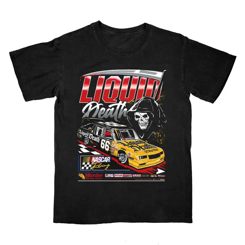 NASCAR x Liquid Death Thirst Hearse Tri-Blend Classic Soft Cotton Crewneck TShir