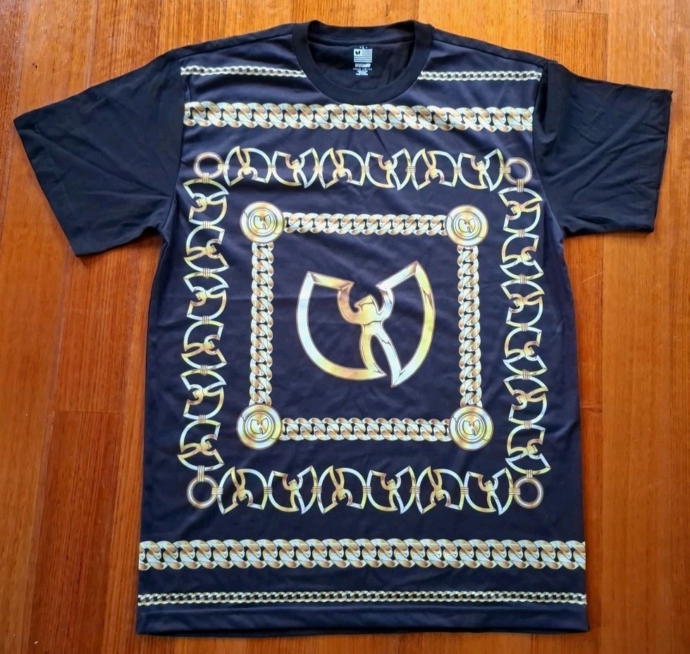 Wu-Tang Brand Limited Wu-Chainz Shirt Size Large Versace Look Y2K – Free Post