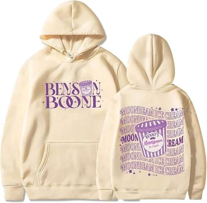 Benson Boone Moonbeam Ice Cream Tour 2025 Merch Hoodie Multicolor S-3X