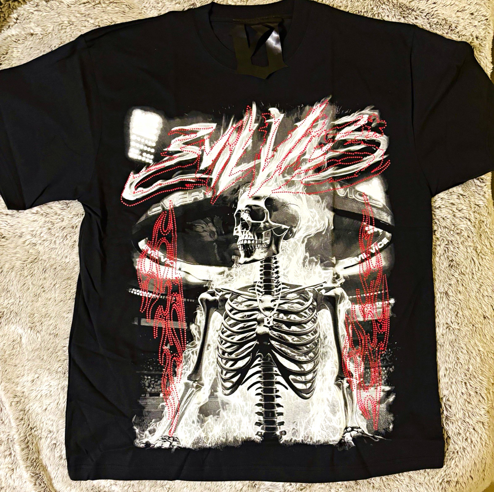 Evil Vice XL Skeleton Graphic Heavyweight Tee