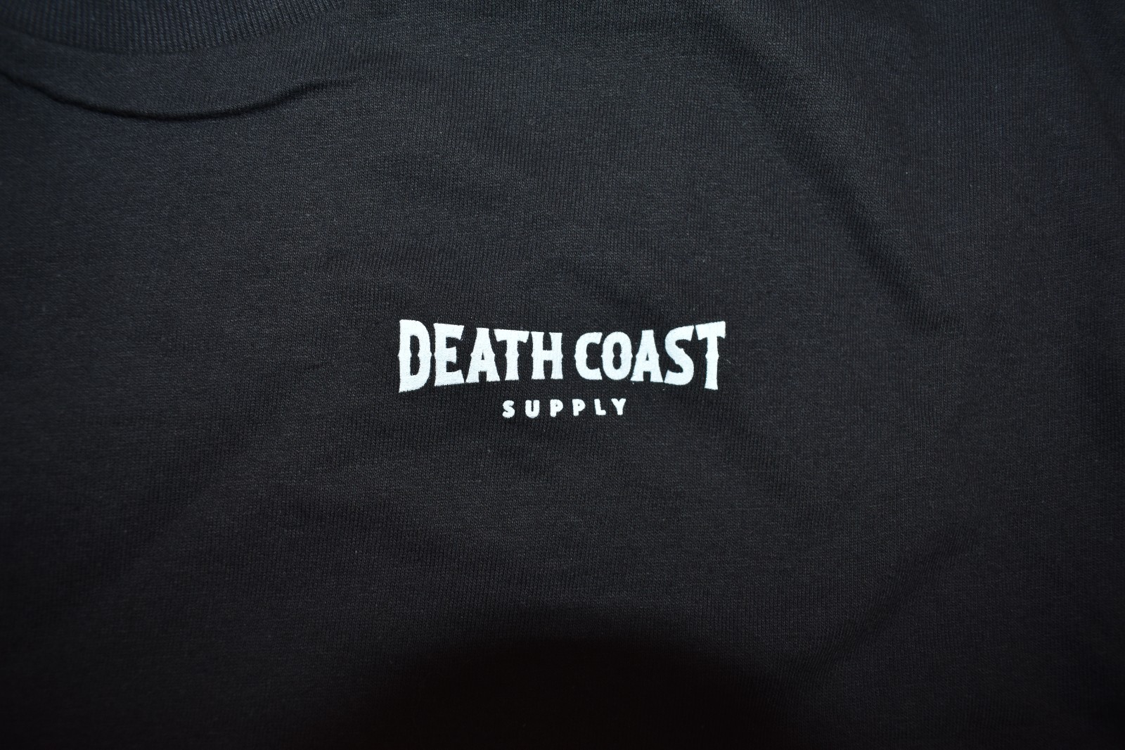 Death Coast Supply Company Mens Shark Jaws Bite Black Shirt New S-3XL