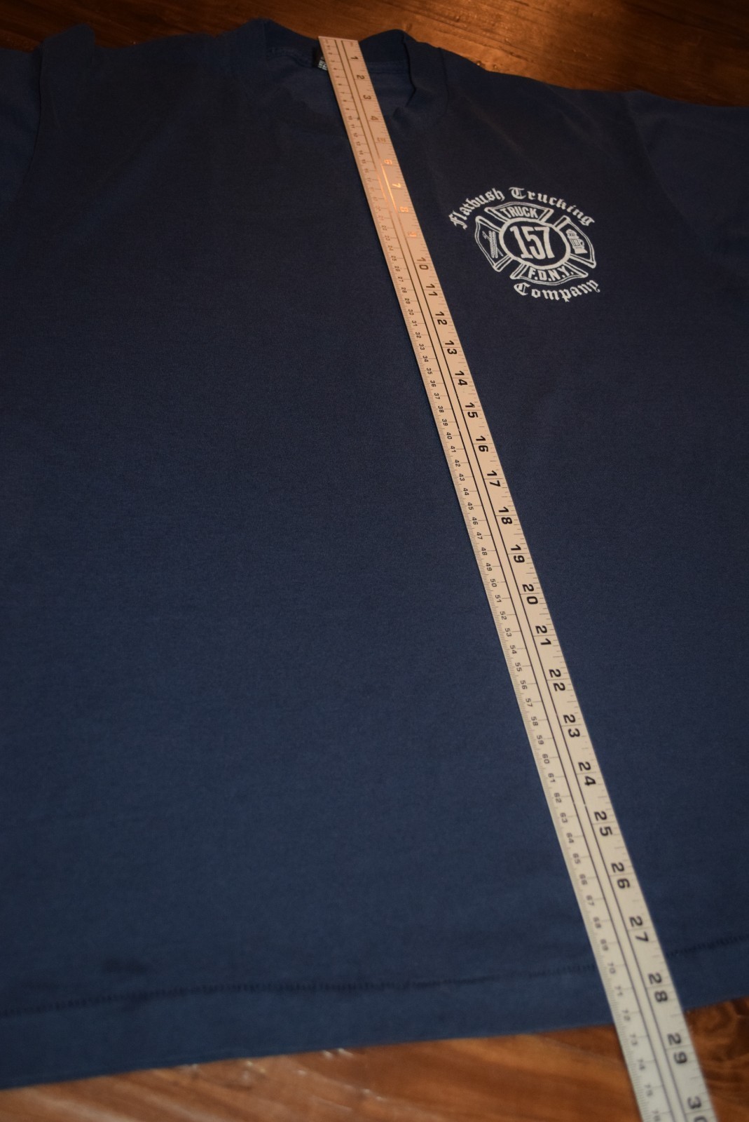 FDNY vtg Single Stitch Fire New York Flatbush Brooklyn t shirt Tag XL Fit L L/XL