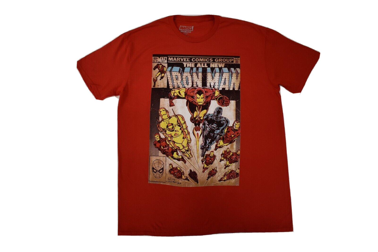 Marvel Mens Iron Man Comic Book Cover Graphic Tee Shirt New XL, 2XL