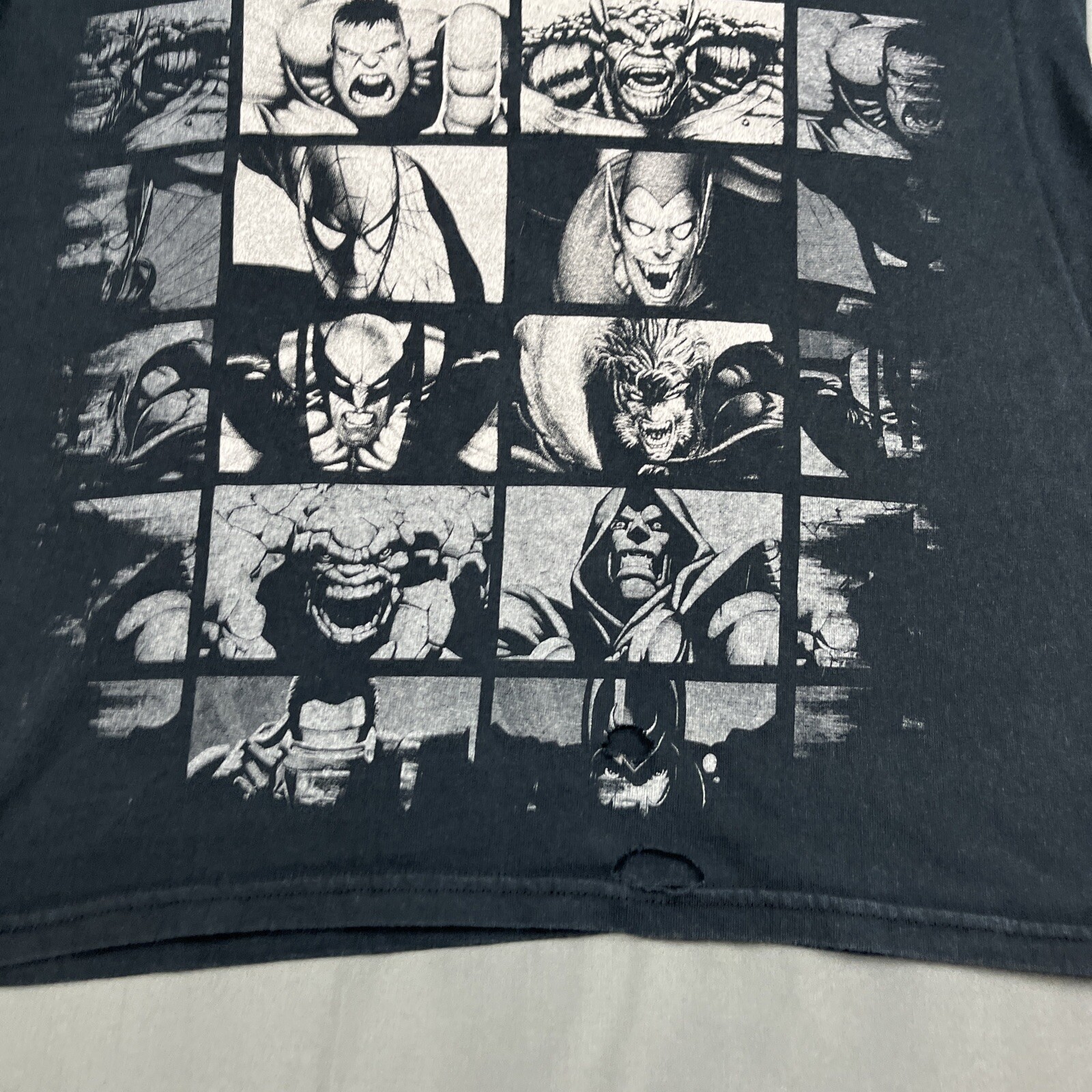 Vintage Marvel Mad Engine Panel Graphic Tee Medium Black Read Desc