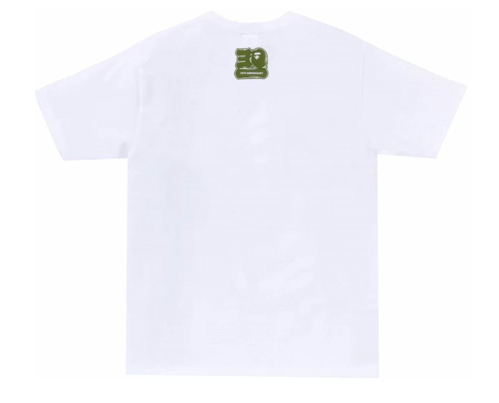 A Bathing Ape BAPE 30th Anniversary Tee WHITE Size XL New w/tags in box