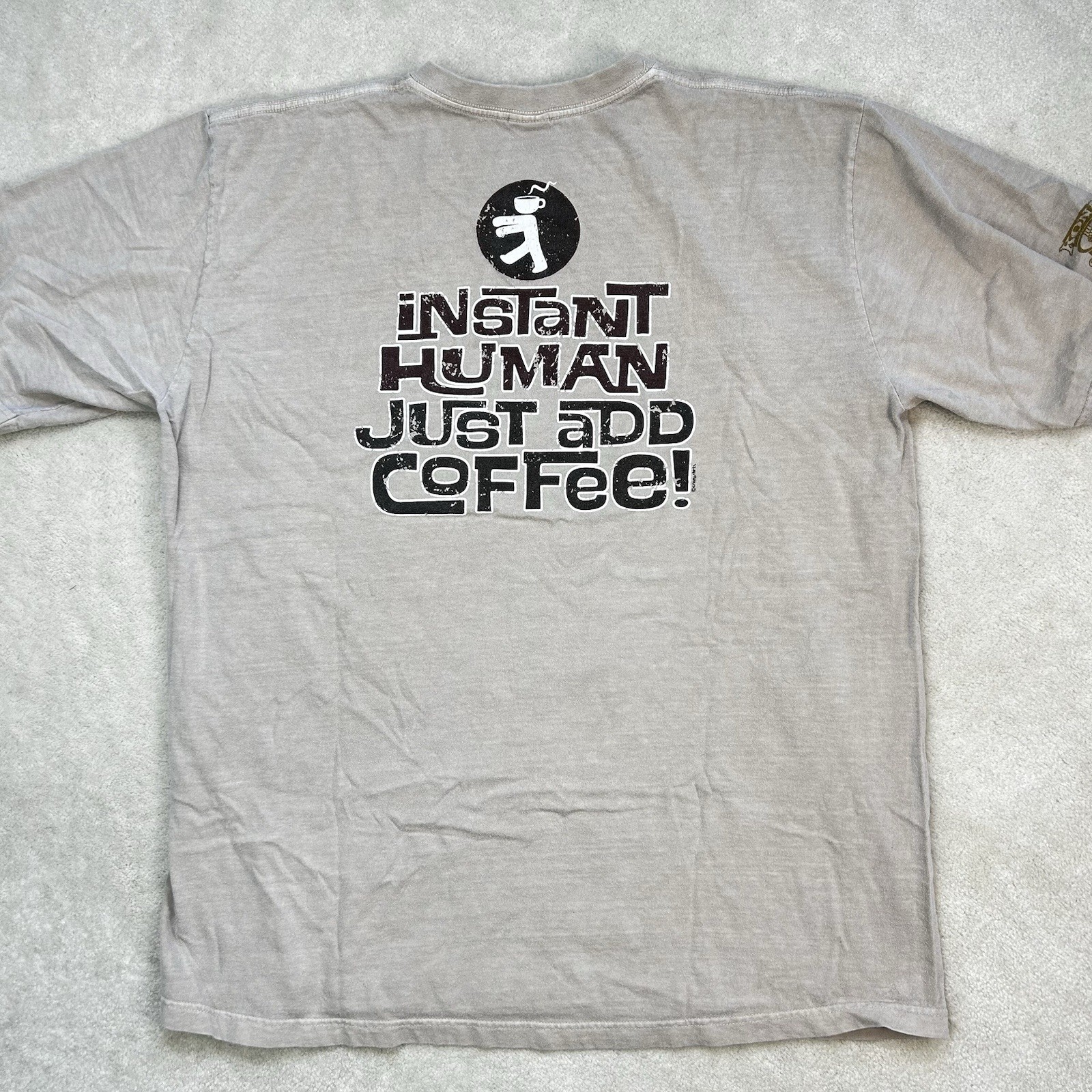 Crazy Shirts Kona Coffee Must Have Coffee Graphic T Shirt Tan XL Hawaii Tee